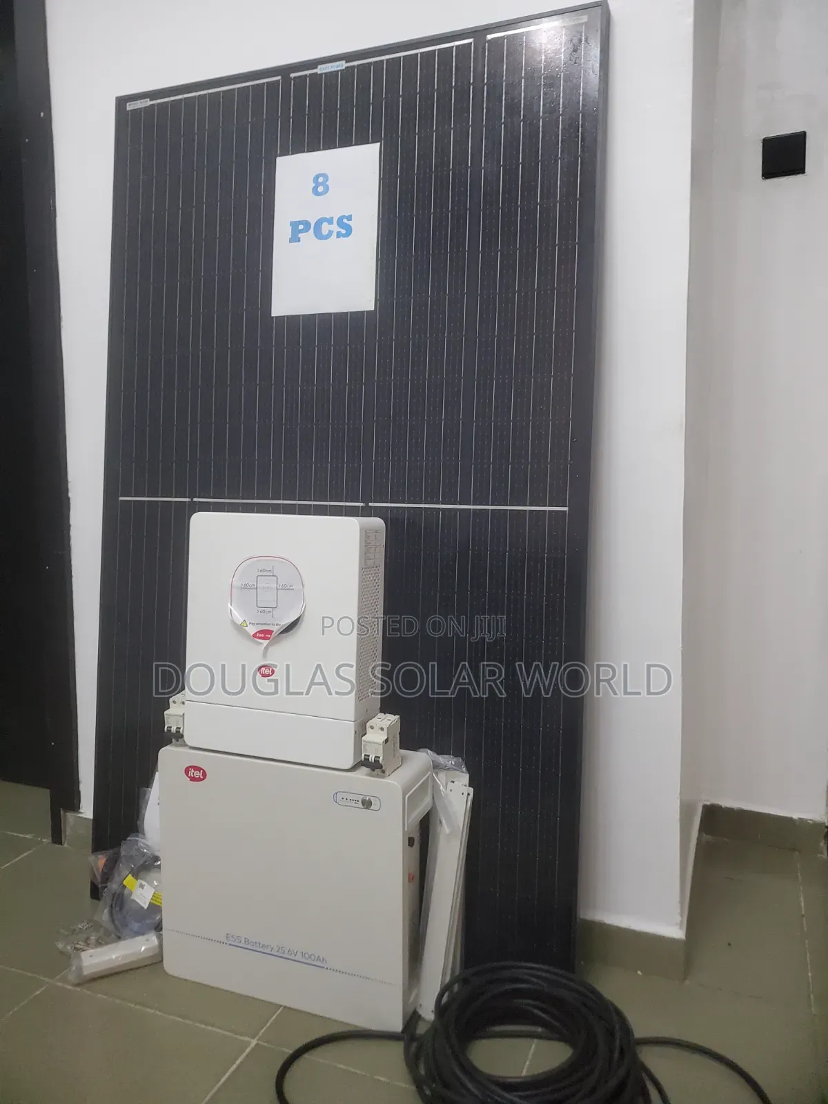 Itel Energy Complete 24V Solar Set-Up With 8 Unit of Mono Solar Panel