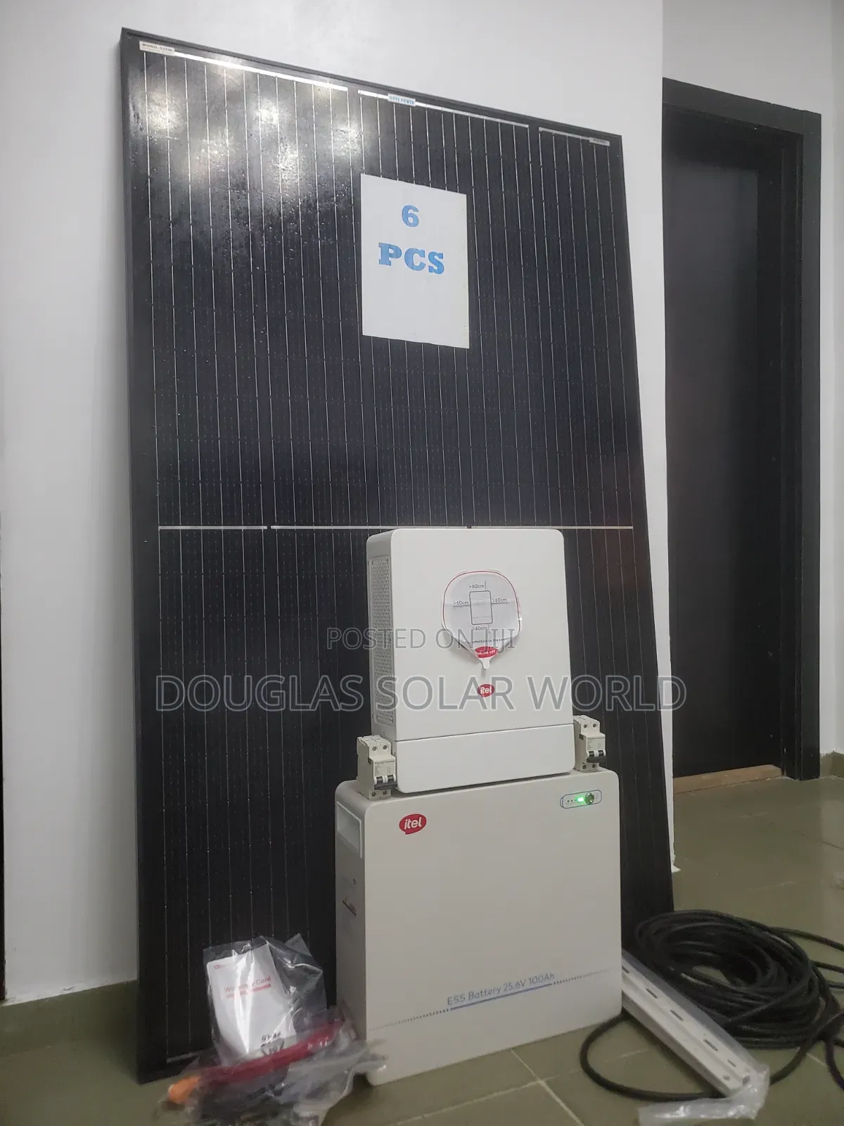 Itel Energy Complete 24V Solar Set-Up With 6 Unit of Mono Solar Panel