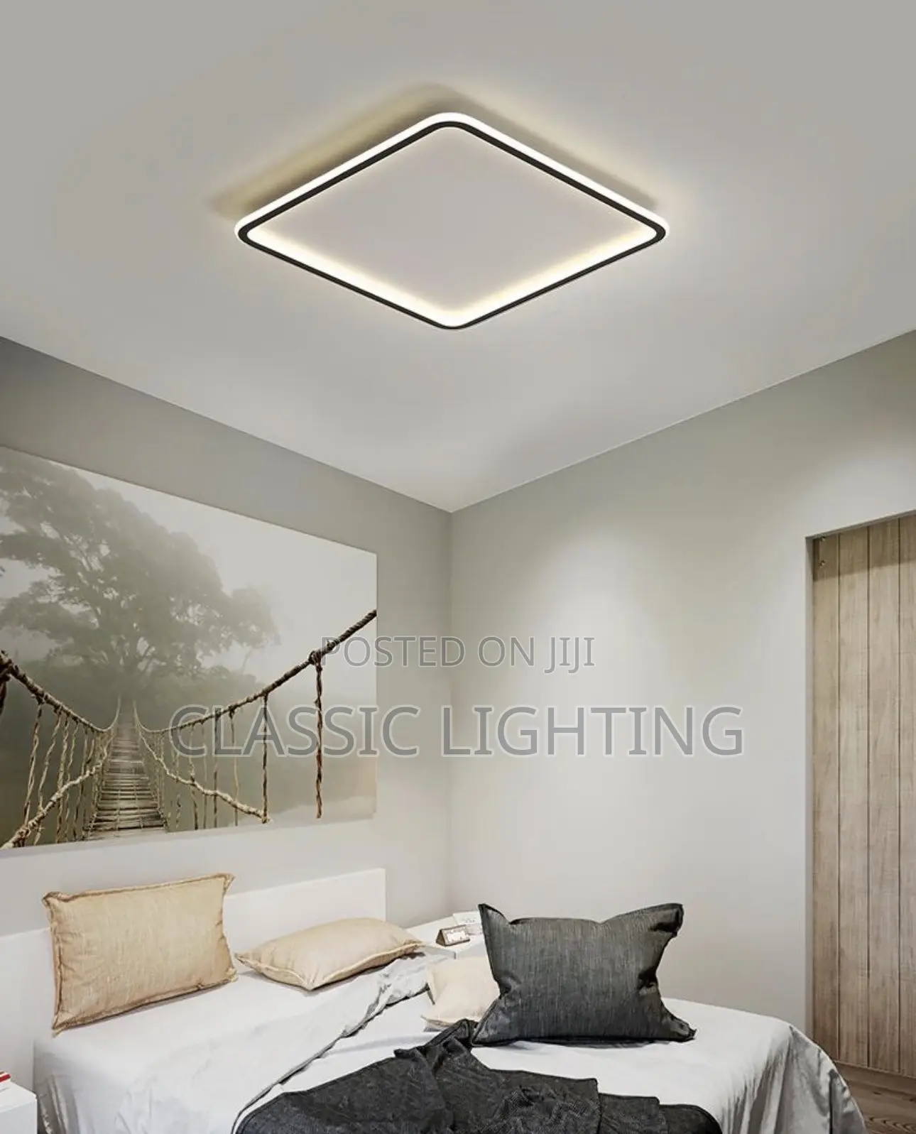 Nordic Minimalist LED Ceiling Light for Bedroom Lighting