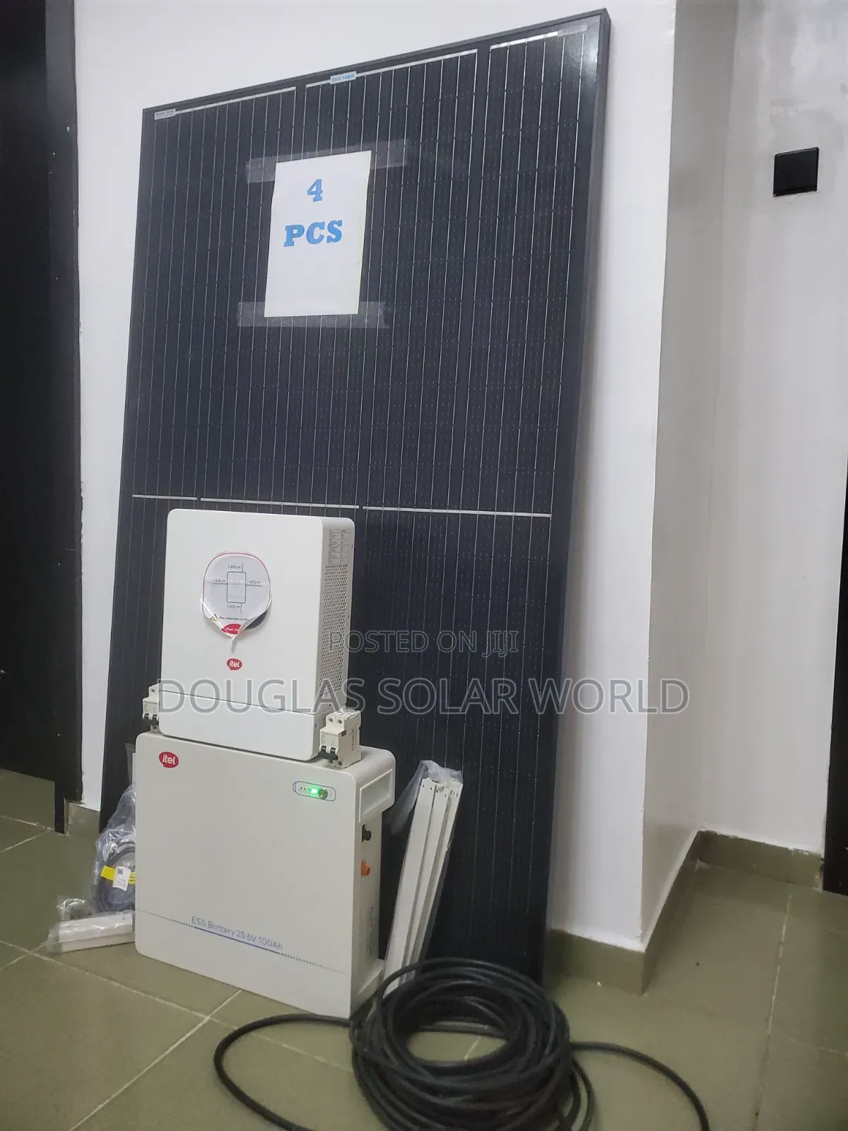Itel Energy Complete 24V Solar Set-Up With 4 Unit of Mono Solar Panel