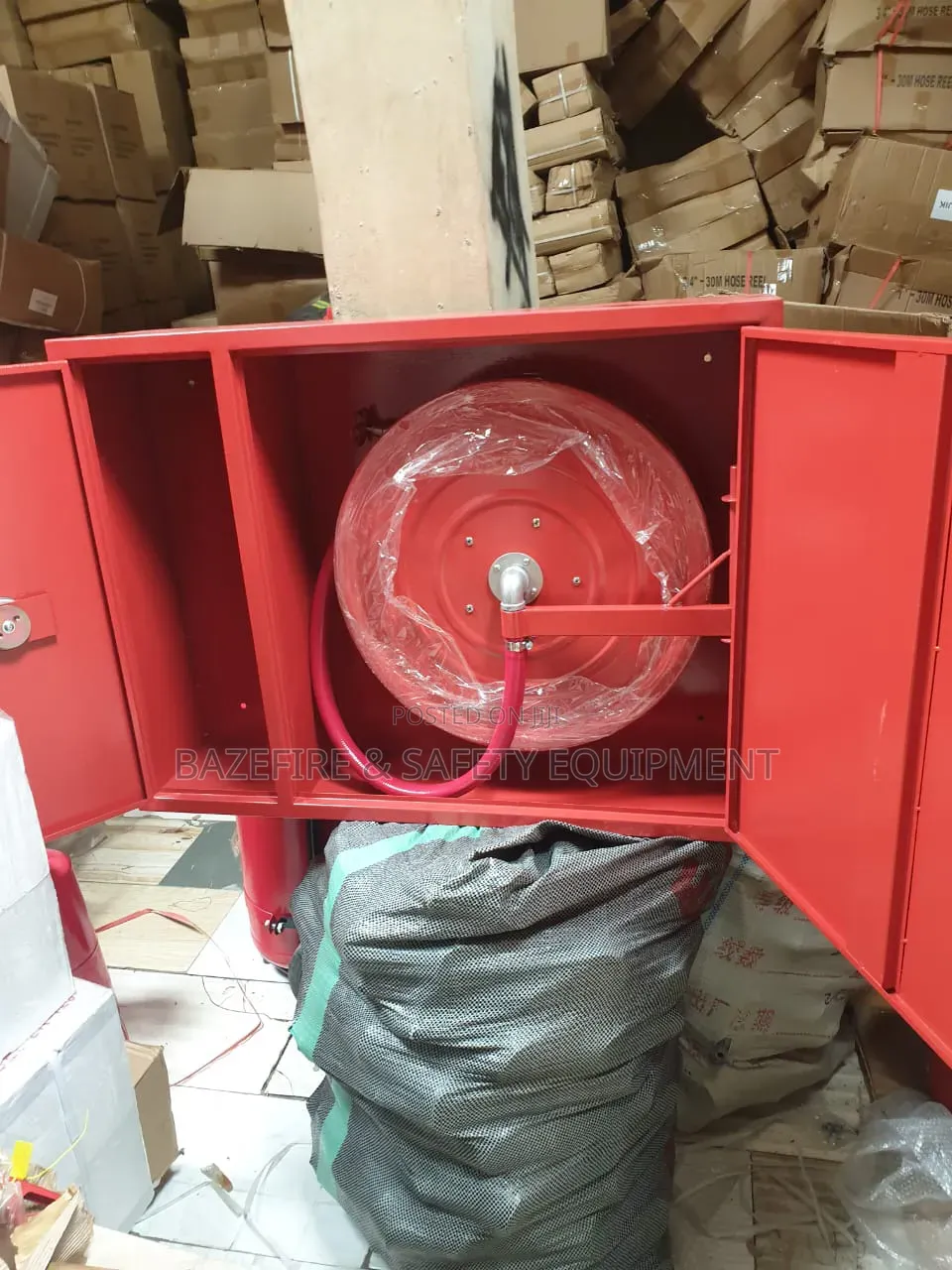Fire Hose Reel Cabinet With Extinguisher