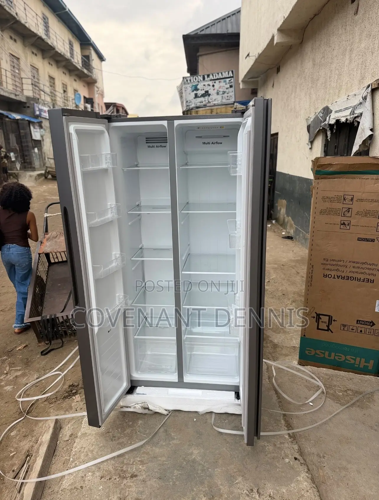 Hisense Side by Side Double Door Inverter Fridge and Freezer