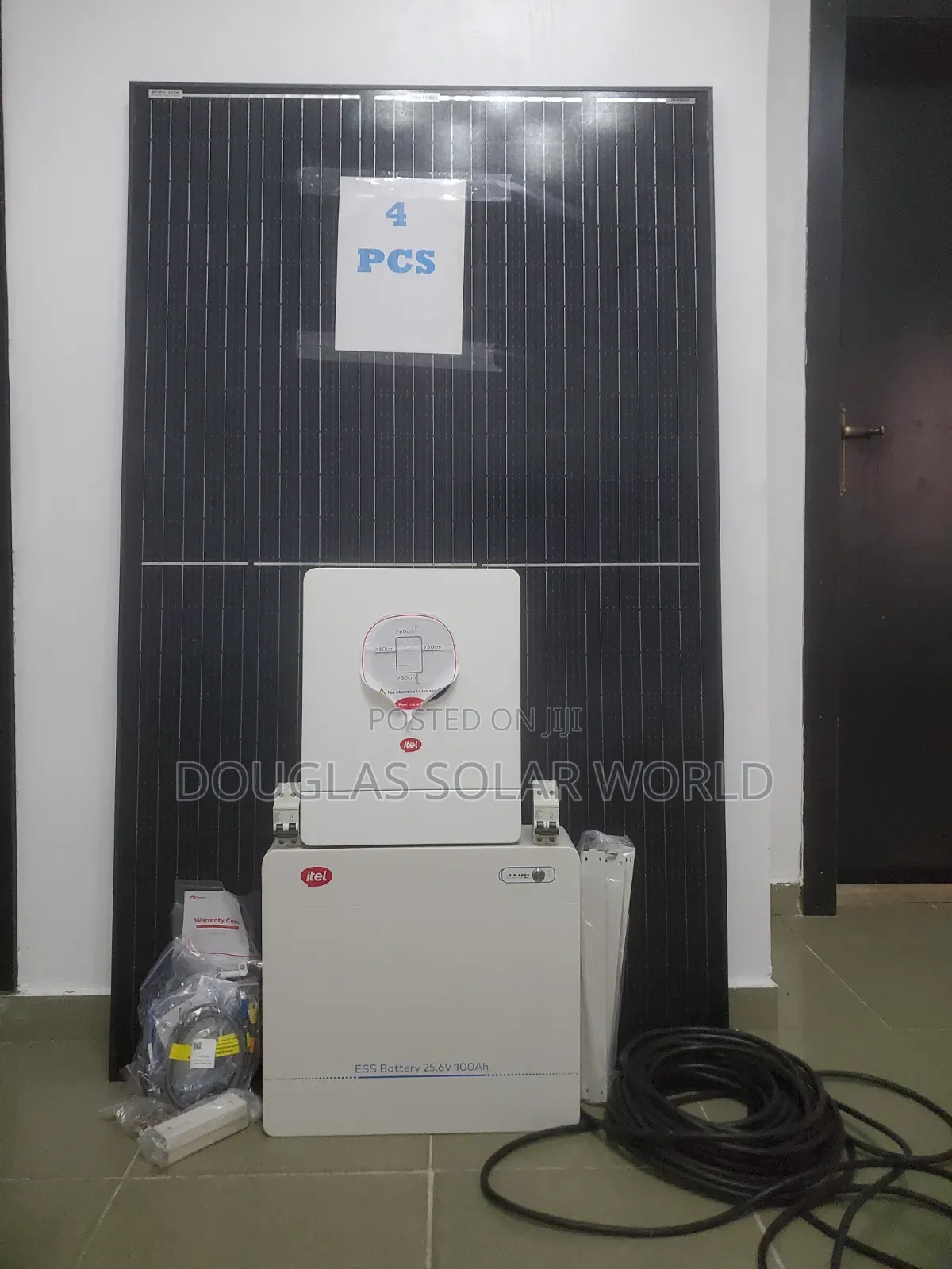 Itel Energy Complete 24V Solar Set-Up With 4 Unit of Mono Solar Panel