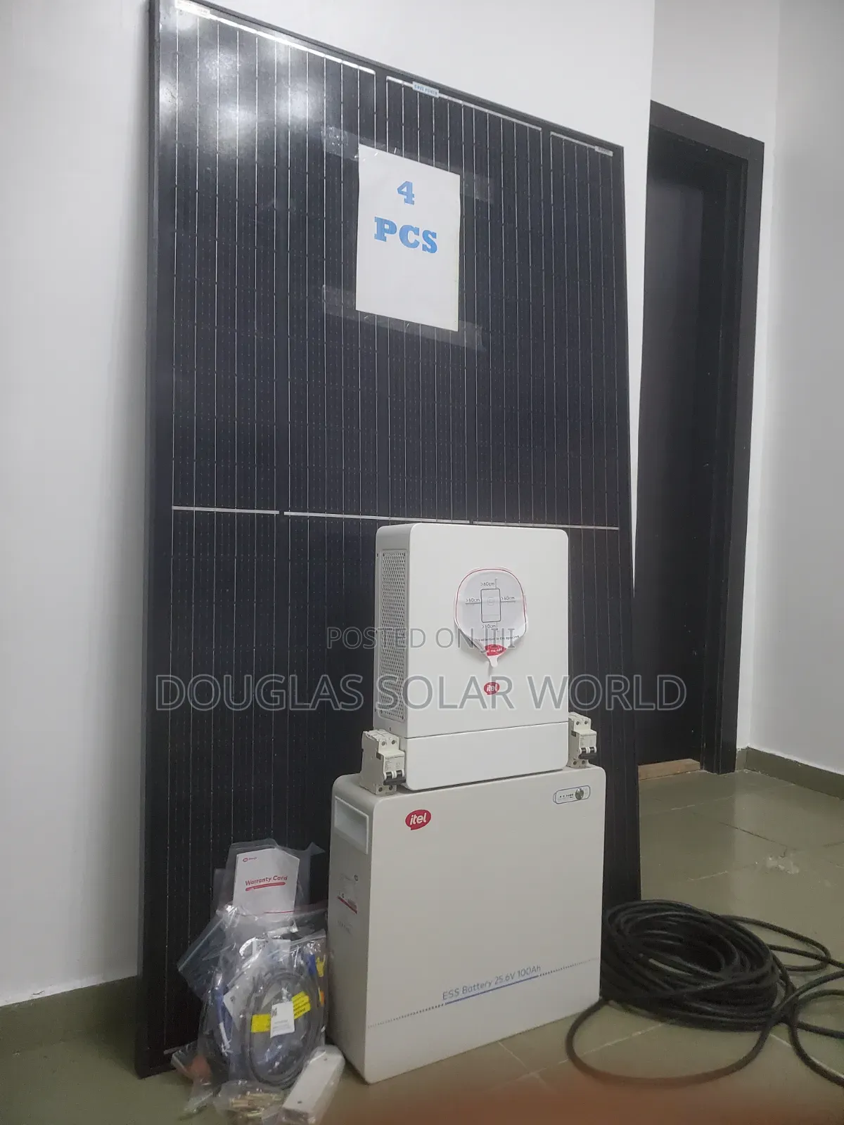 Itel Energy Complete 24V Solar Set-Up With 4 Unit of Mono Solar Panel