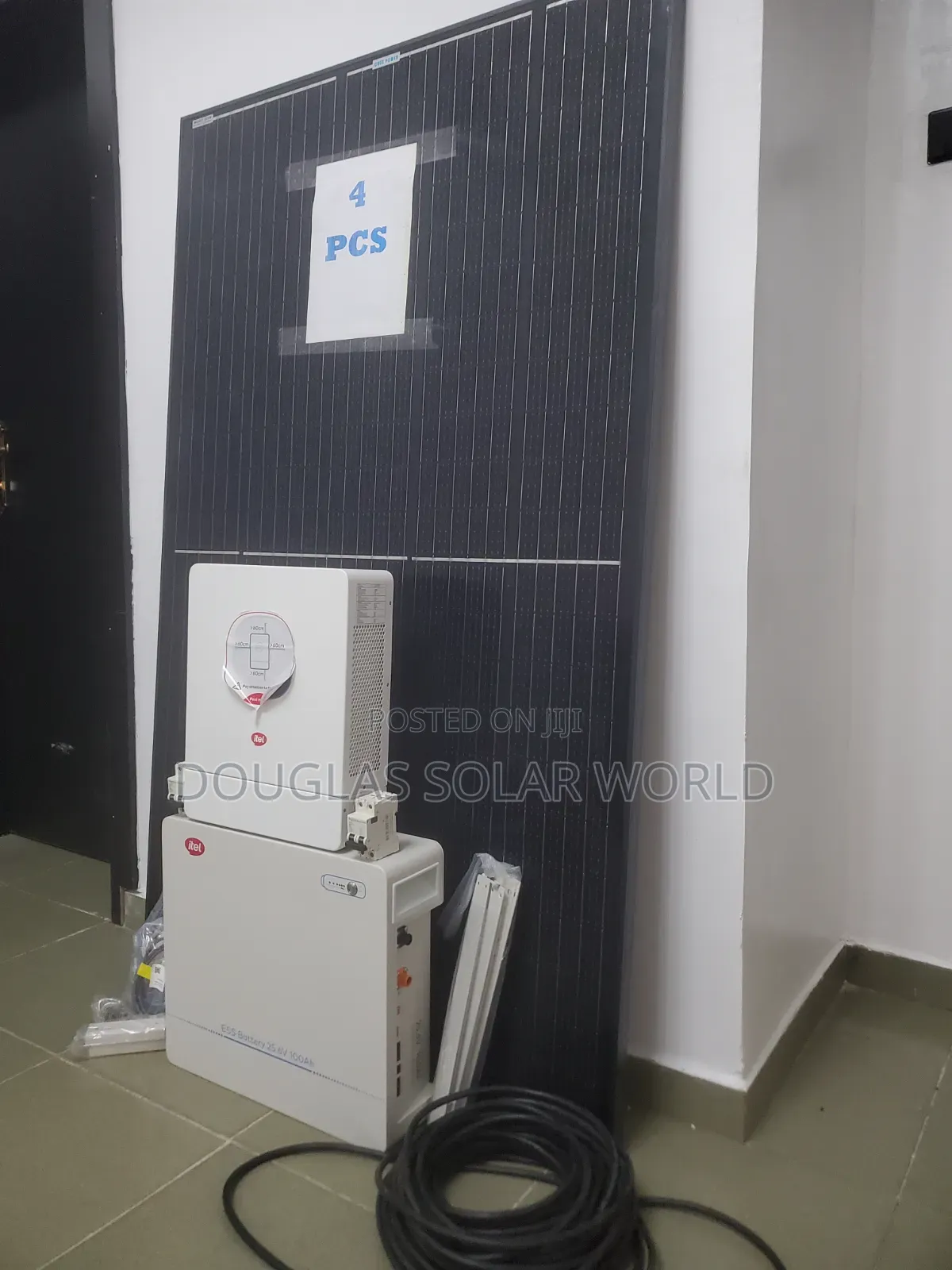 Itel Energy Complete 24V Solar Set-Up With 4 Unit of Mono Solar Panel