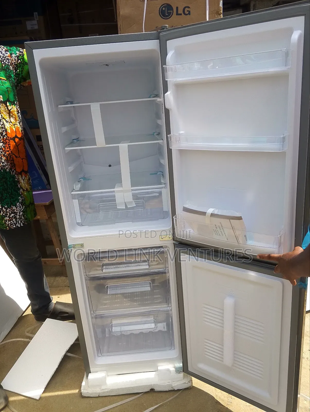 Skyrun Double Door Fridge Down Freezer