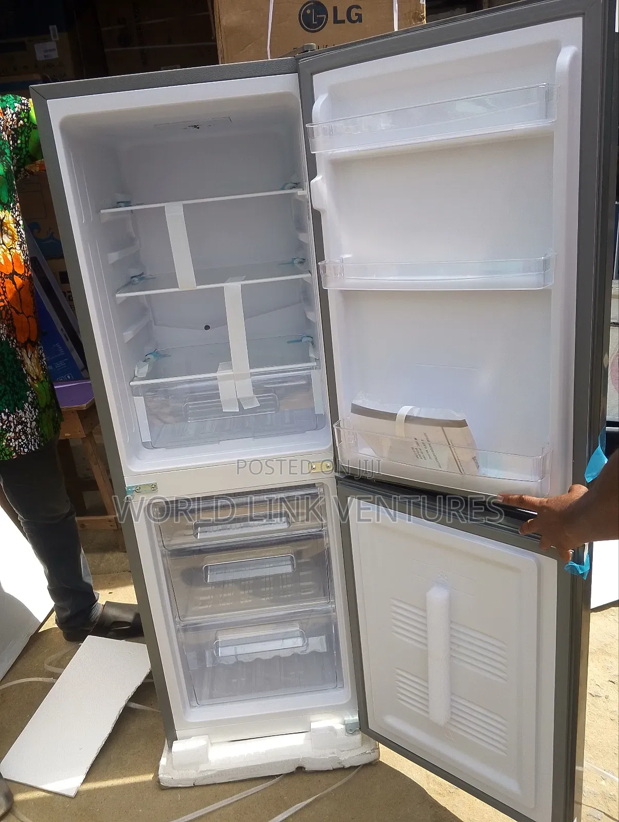 Skyrun Double Door Fridge Down Freezer