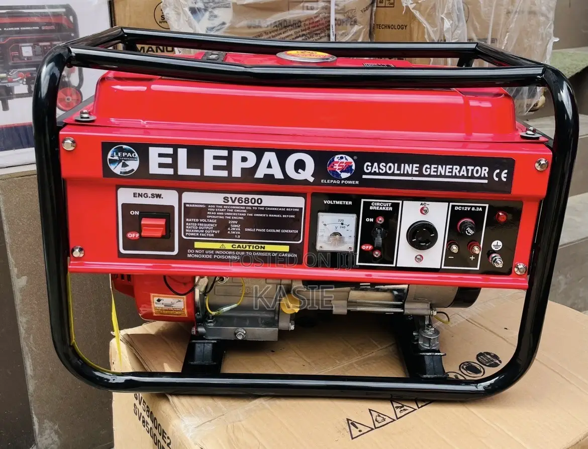 Sv6800 4.5kva Original Manual Starts Petrol Generator