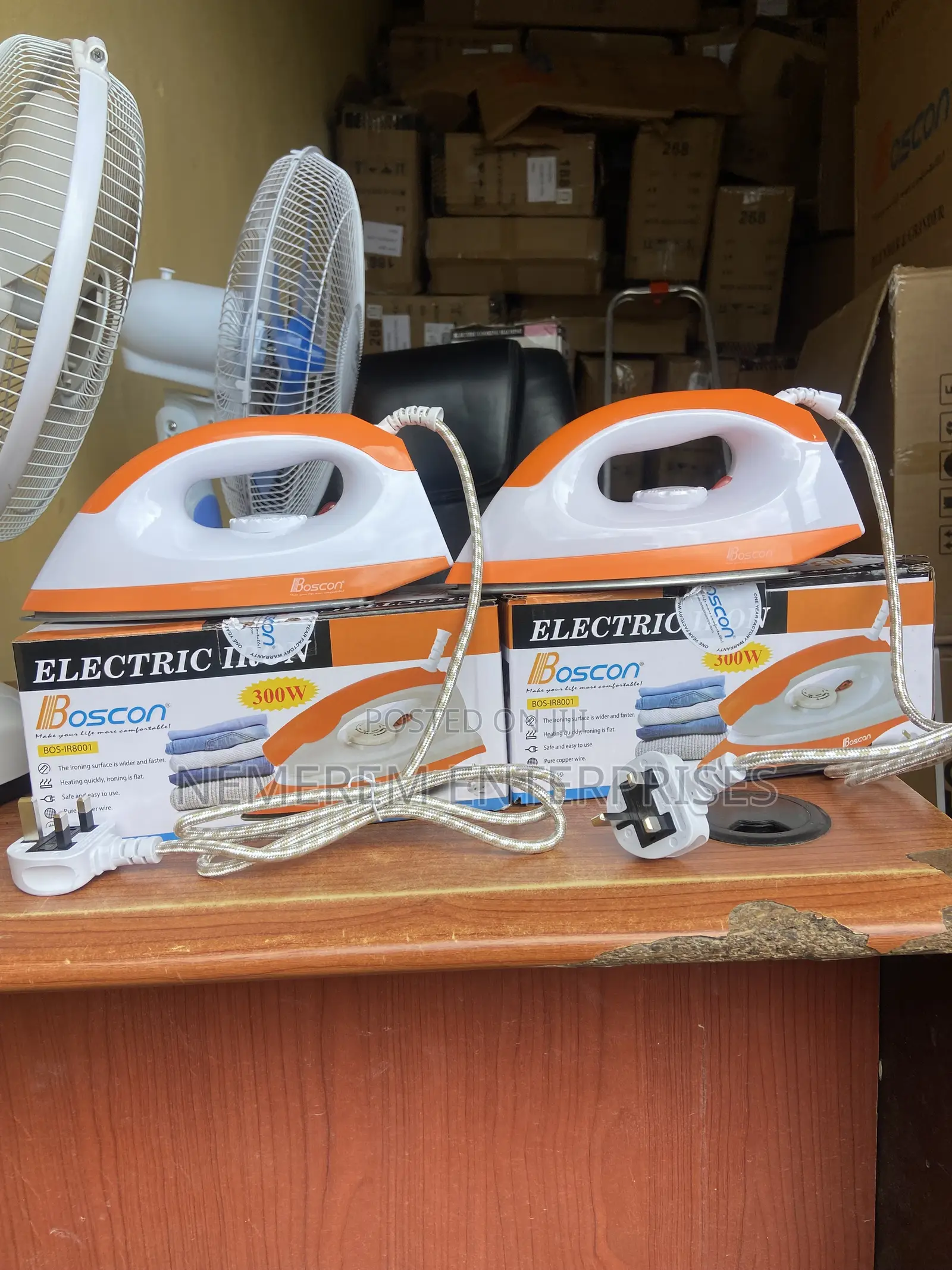 Boscon 300W Electric Dry Iron (BOS-IR8001)