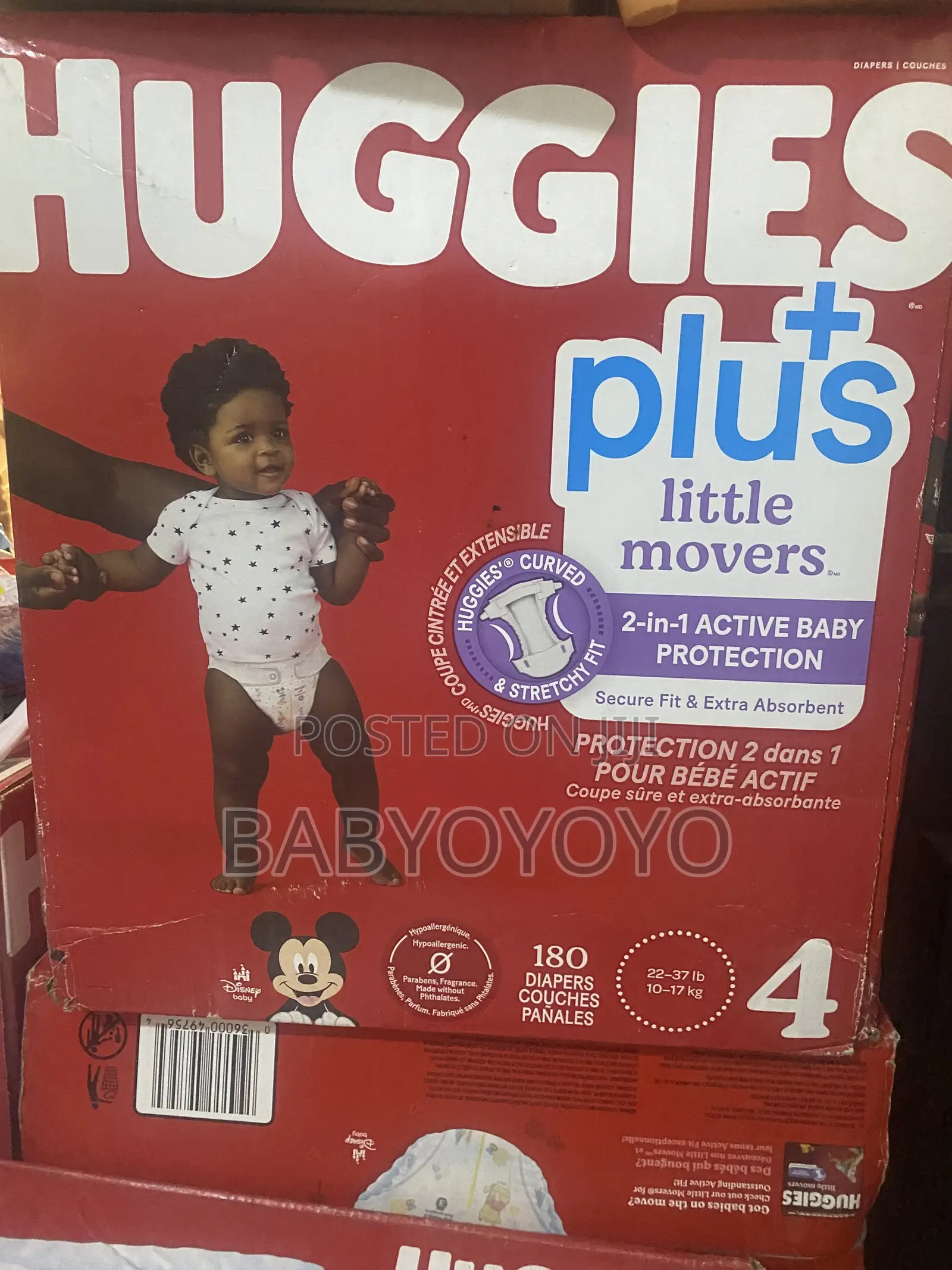 Huggies Size 4 180pcs