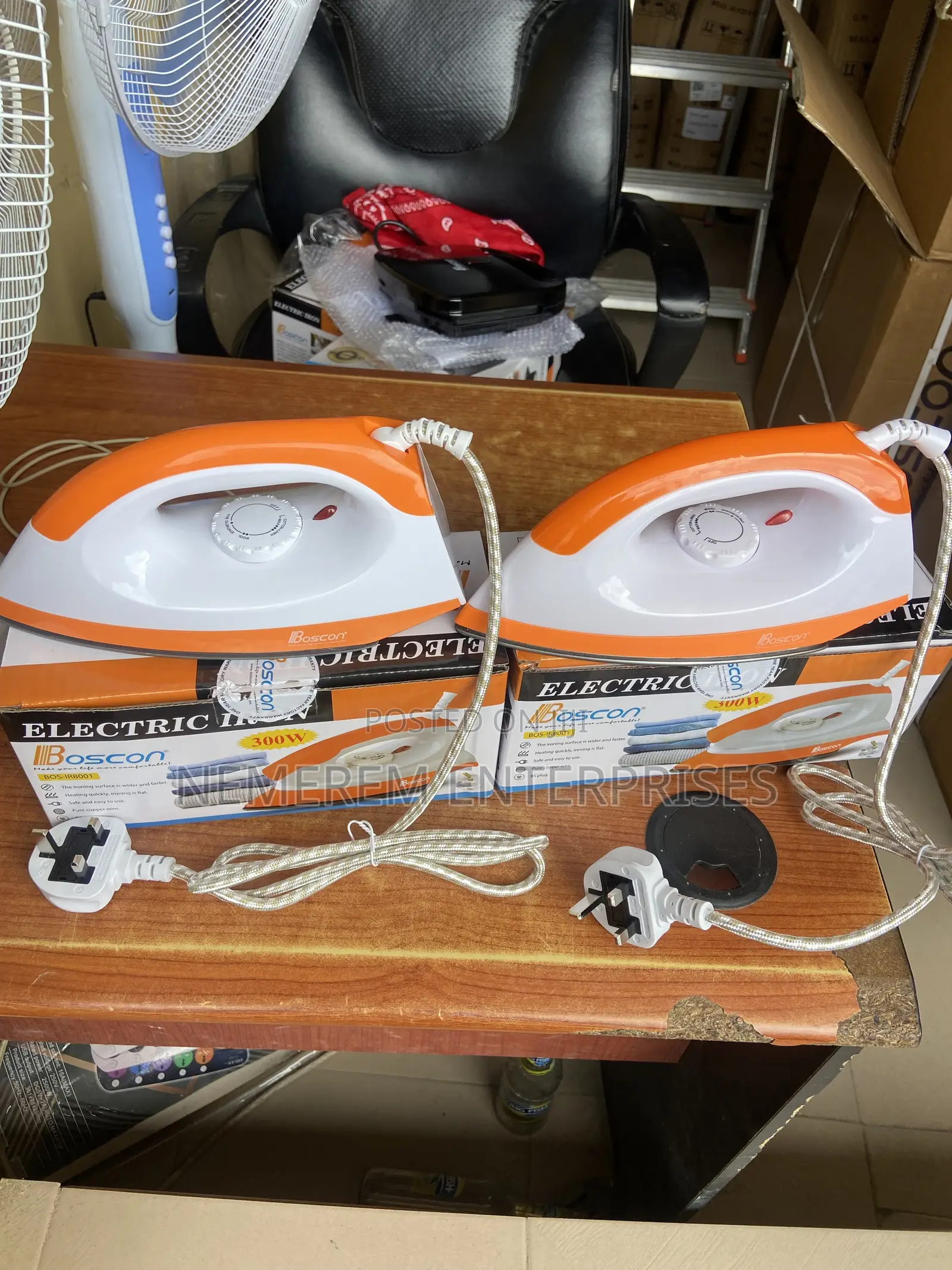Boscon 300W Electric Dry Iron (BOS-IR8001)