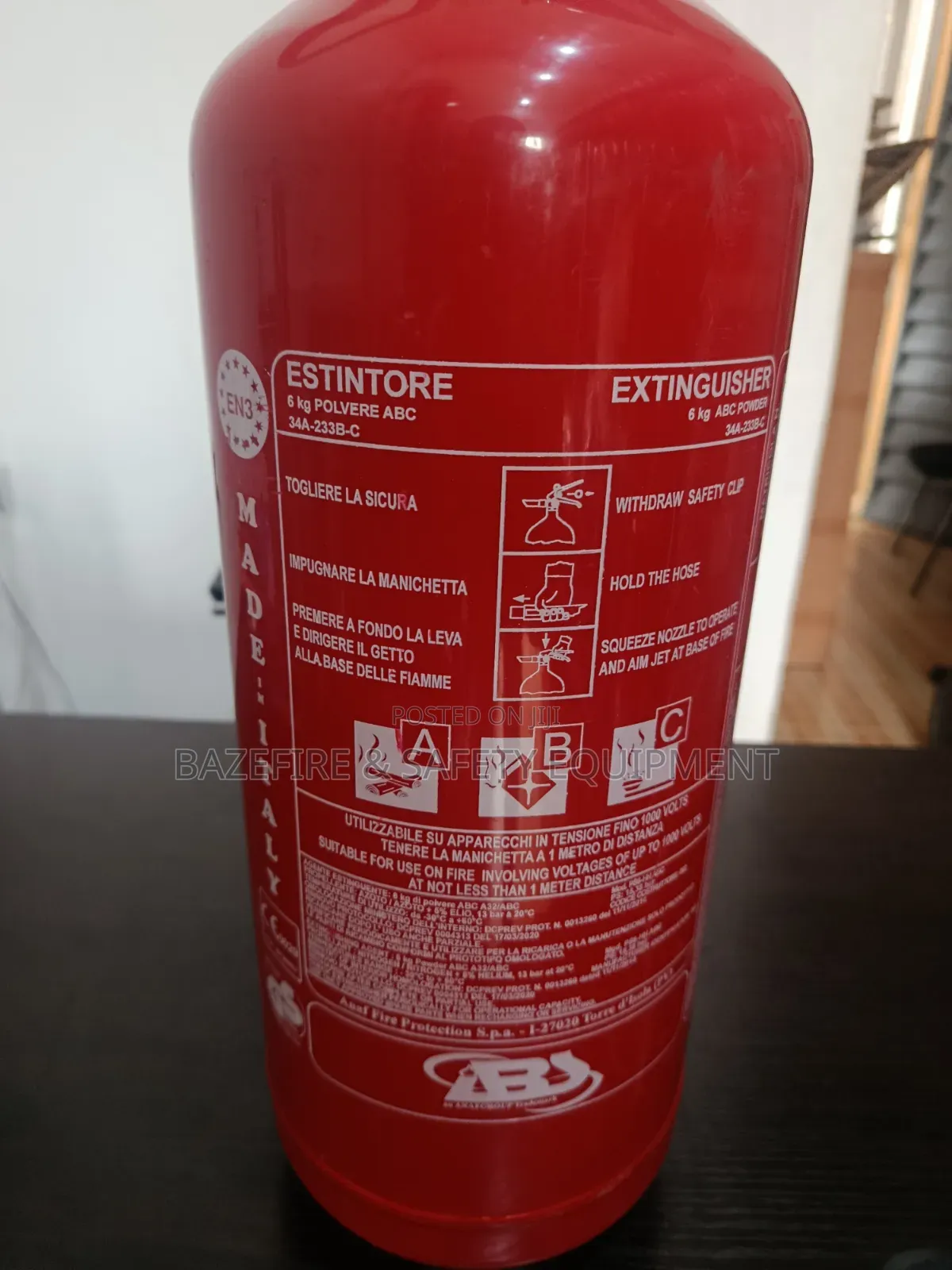 6kg ABC Fire Extinguisher