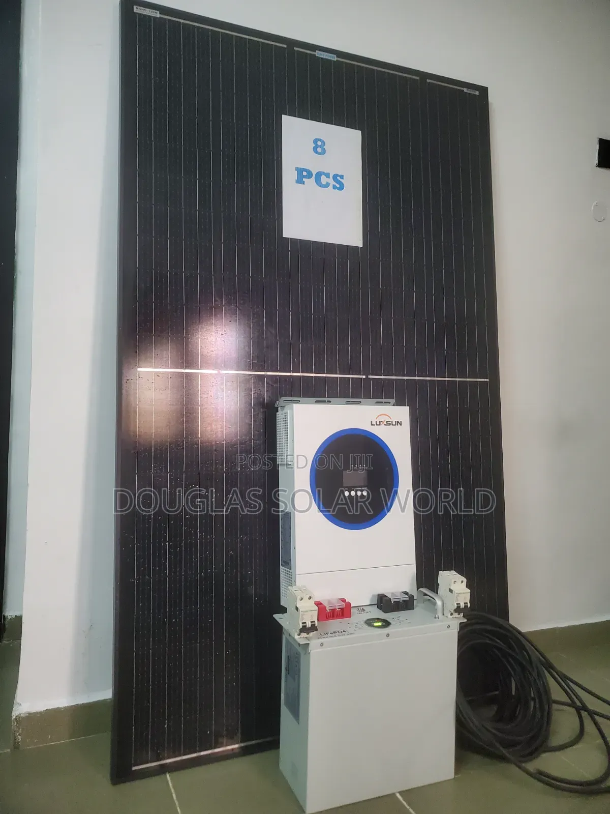 Lux Complete 24V Solar Set-Up With 8 Unit of Mono Solar Panel