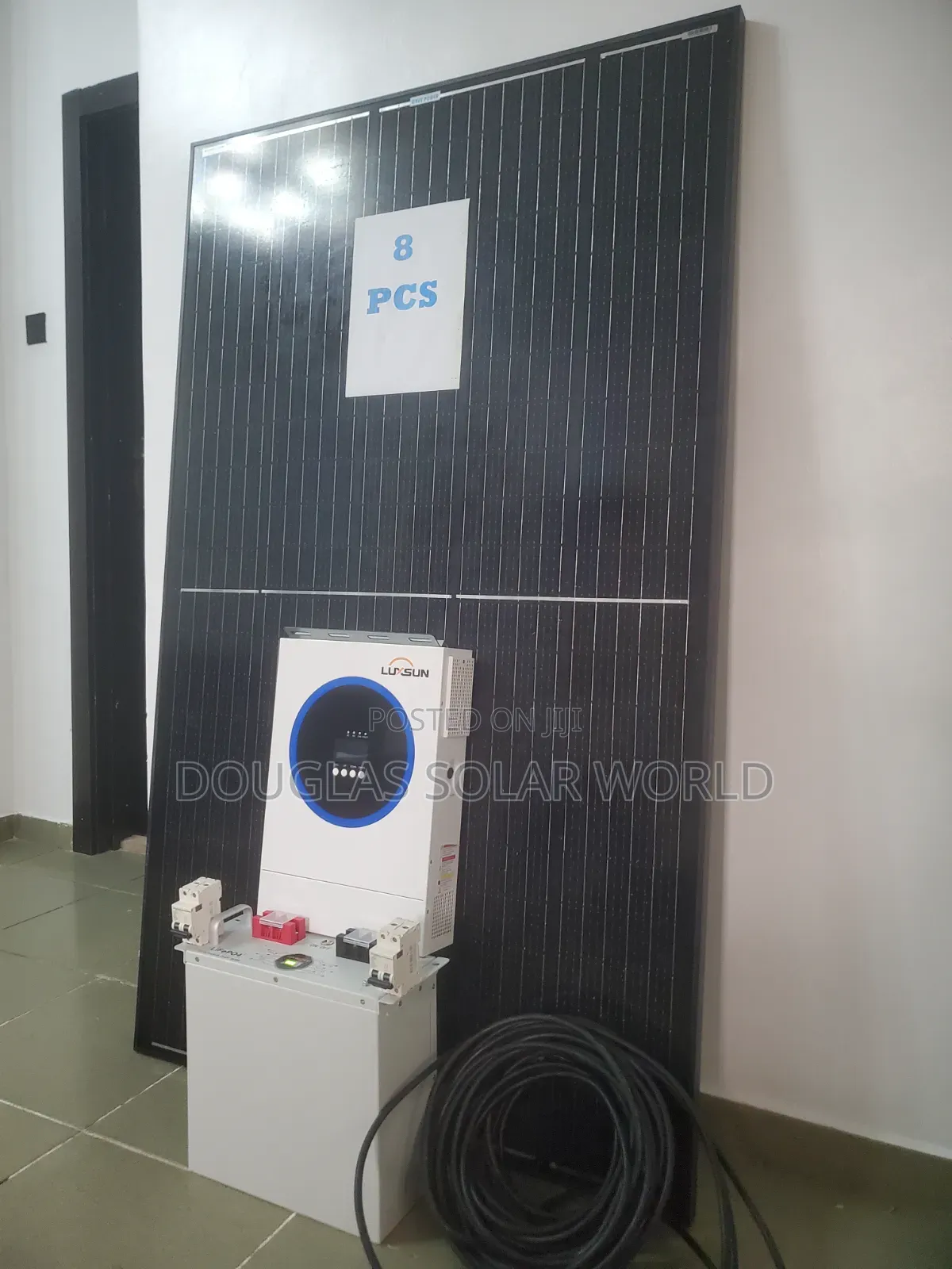 Lux Complete 24V Solar Set-Up With 8 Unit of Mono Solar Panel