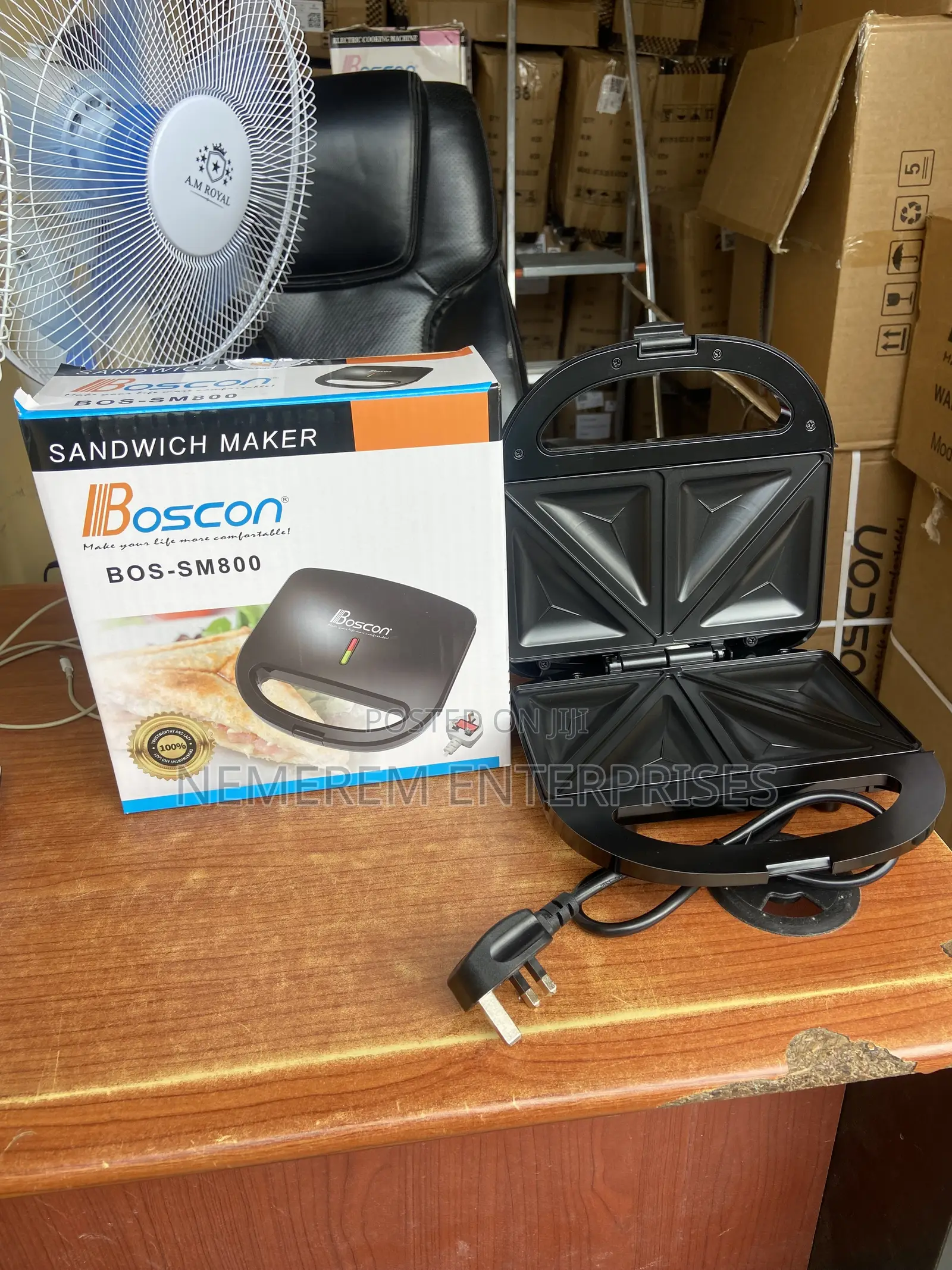 Boscon 2-Slice Electric Sandwich Maker