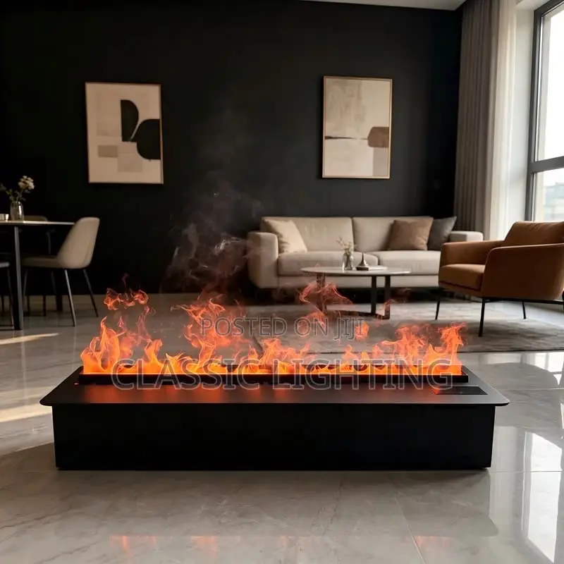 Ultra Thin Recessed 3D Holographic Electric Fireplace Smart Fireplace