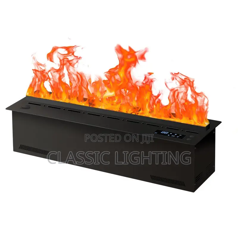 Ultra Thin Recessed 3D Holographic Electric Fireplace Smart Fireplace