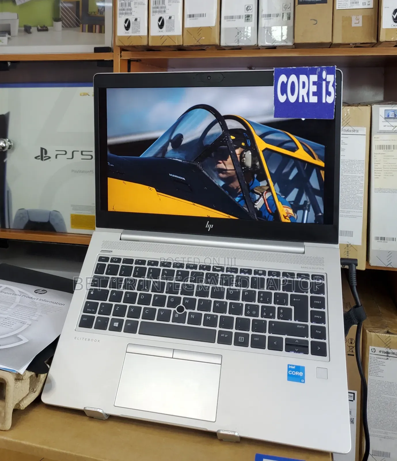 New Laptop HP EliteBook 840r G4 8GB Intel Core i3 SSD 256GB