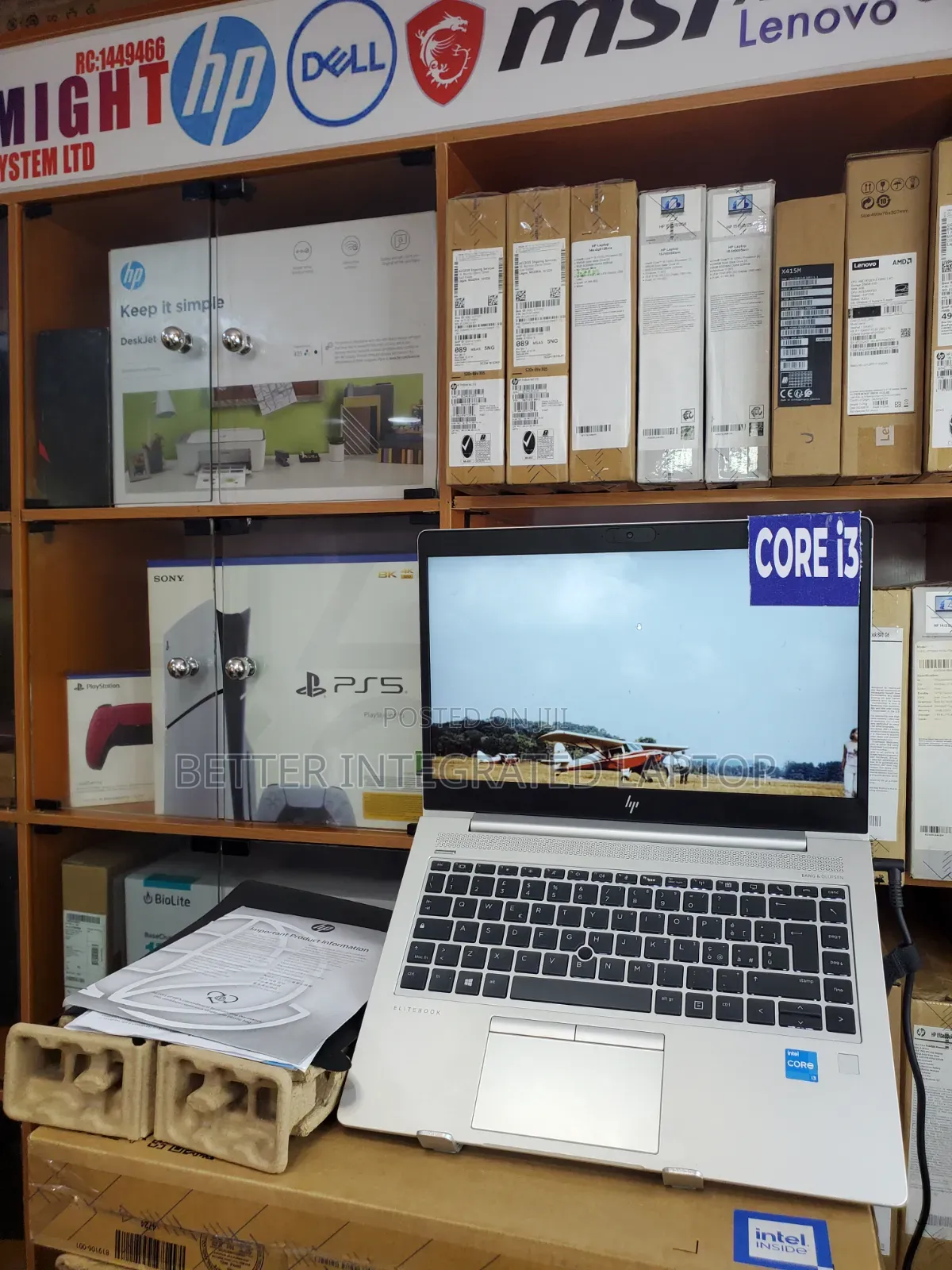 New Laptop HP EliteBook 840r G4 12GB Intel Core i3 SSD 256GB