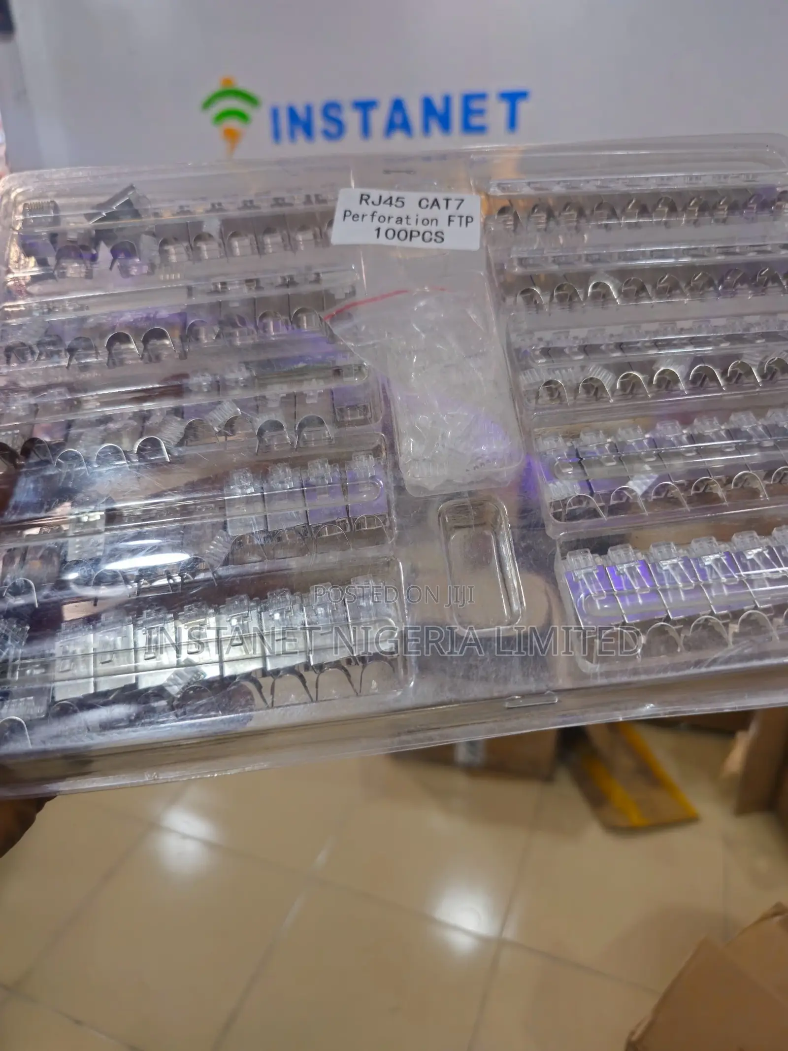 Passthrough RJ45 Cat7 FTP Shielded Network Connector