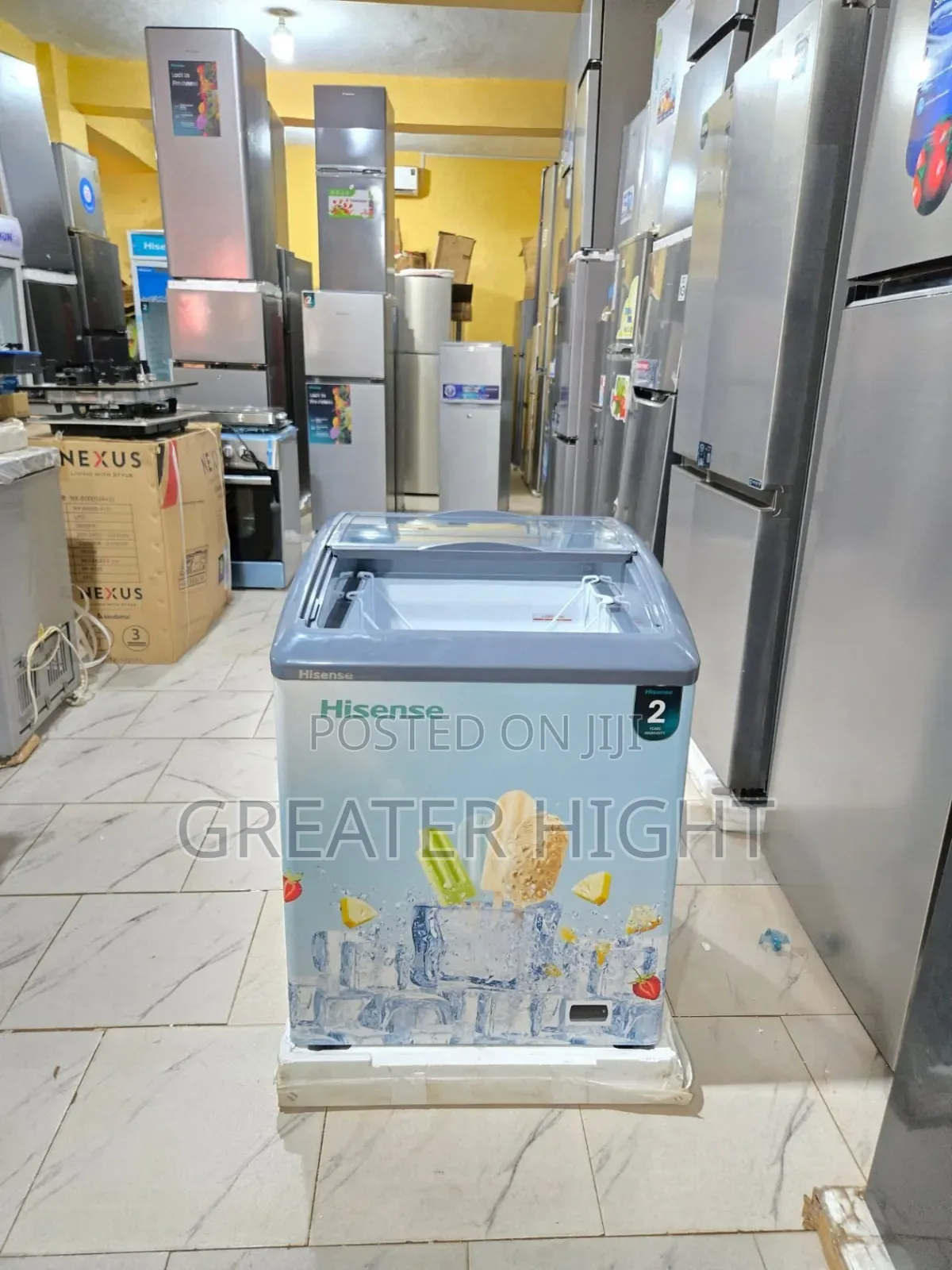 Hisense Display Freezer 
Gross Volume: 165l