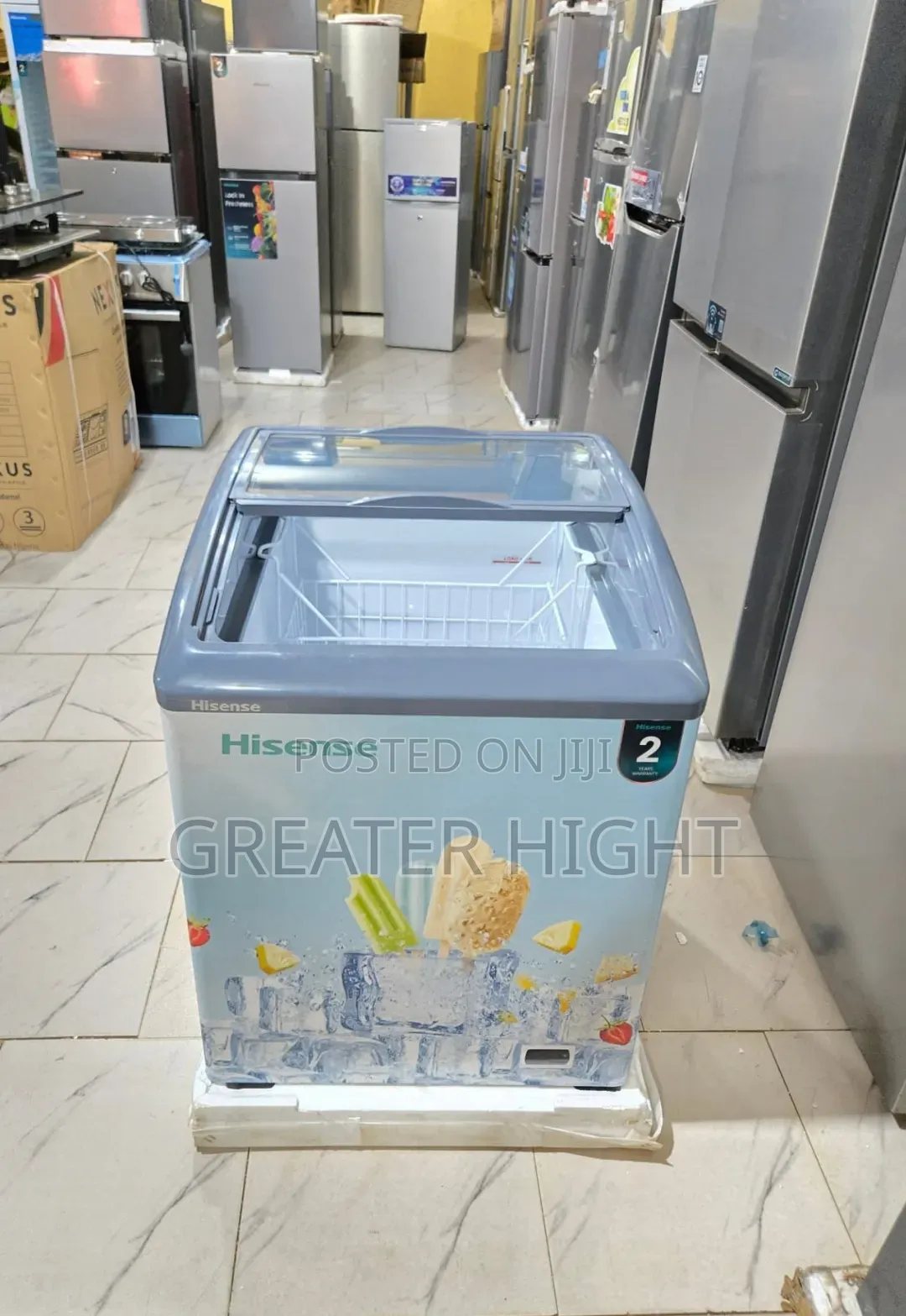 Hisense Display Freezer 
Gross Volume: 165l