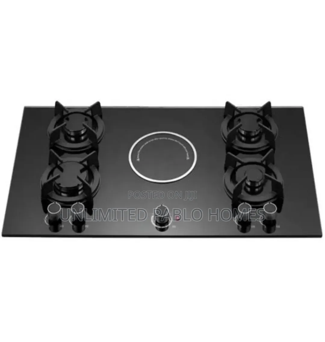 Quality 4 Gas Burner, 1 Electric Hot Plate Hob