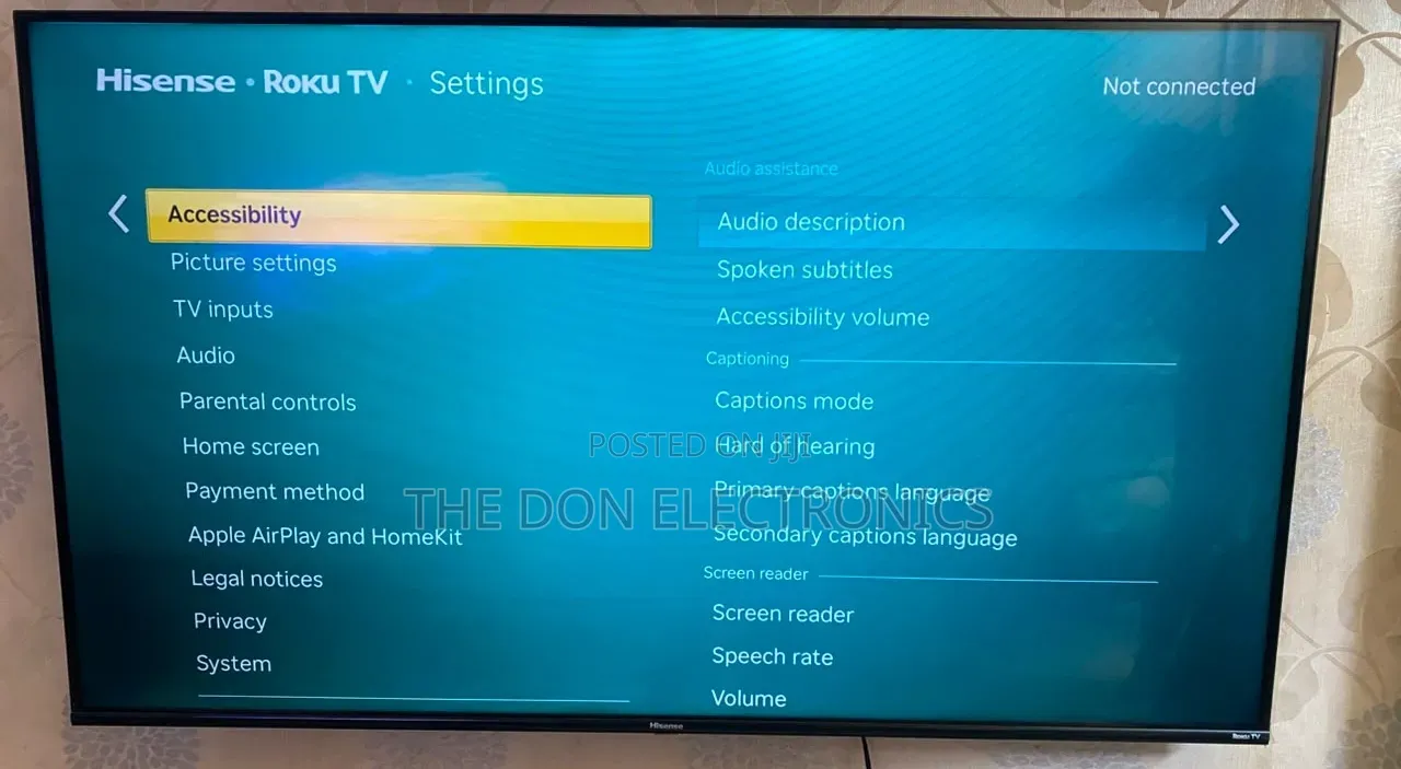 Hisense Full Smart TV With Free Netflix