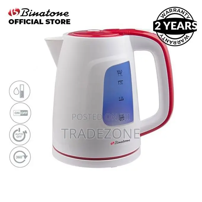 Binatone 1.7 Liters Electric Kettle | CEJ-1750 (RED)