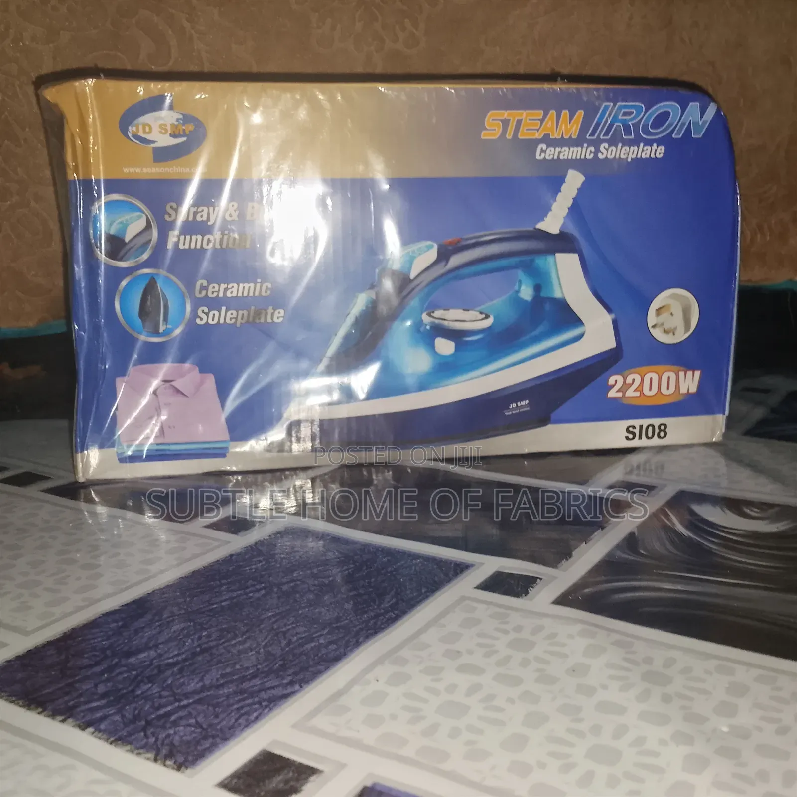 JD SMP 2200W Steam Iron With Ceramic Soleplate – Fast Easy Ironing