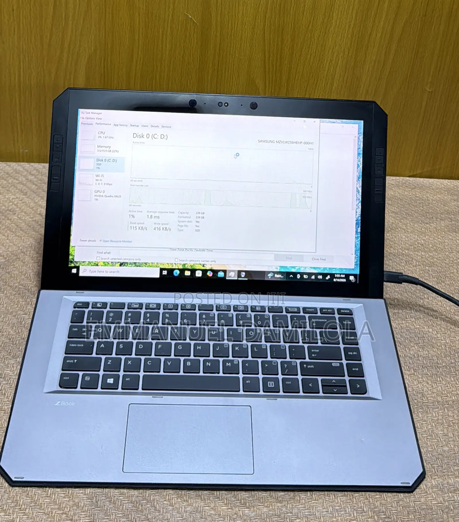 Laptop HP ZBook X2 G4 16GB Intel Core i7 SSD 256GB