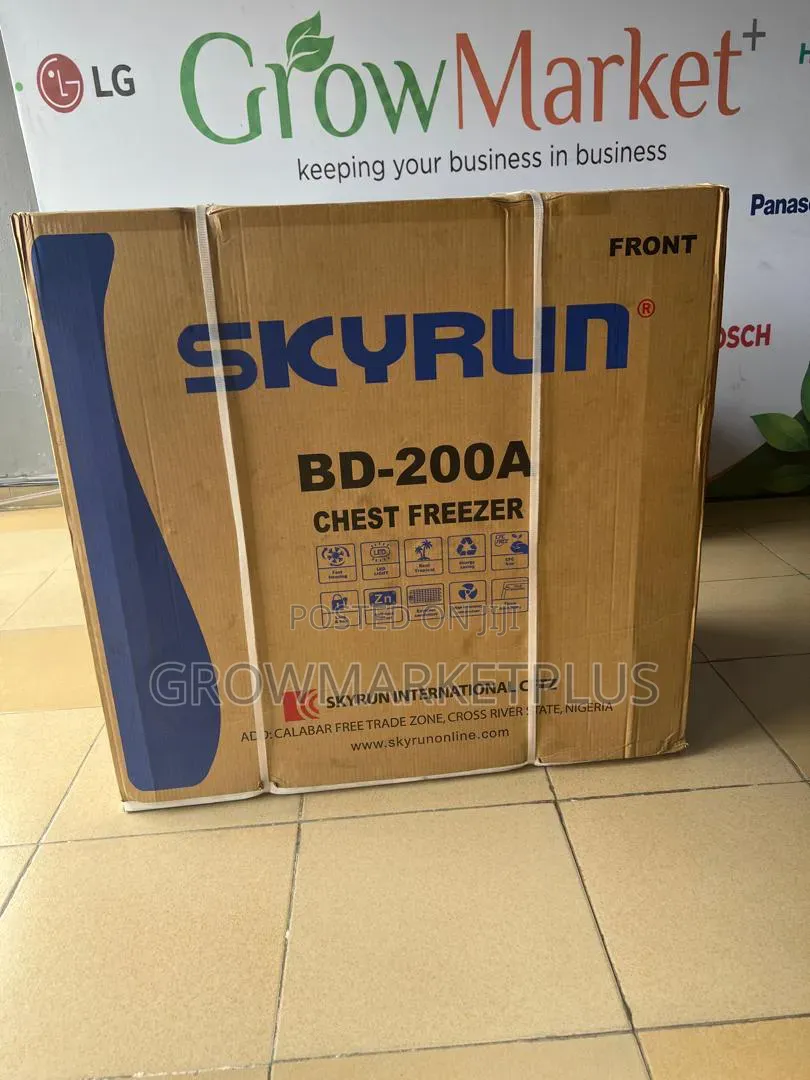 Skyrun 200l Chest Freezer-Bd 200a|grey