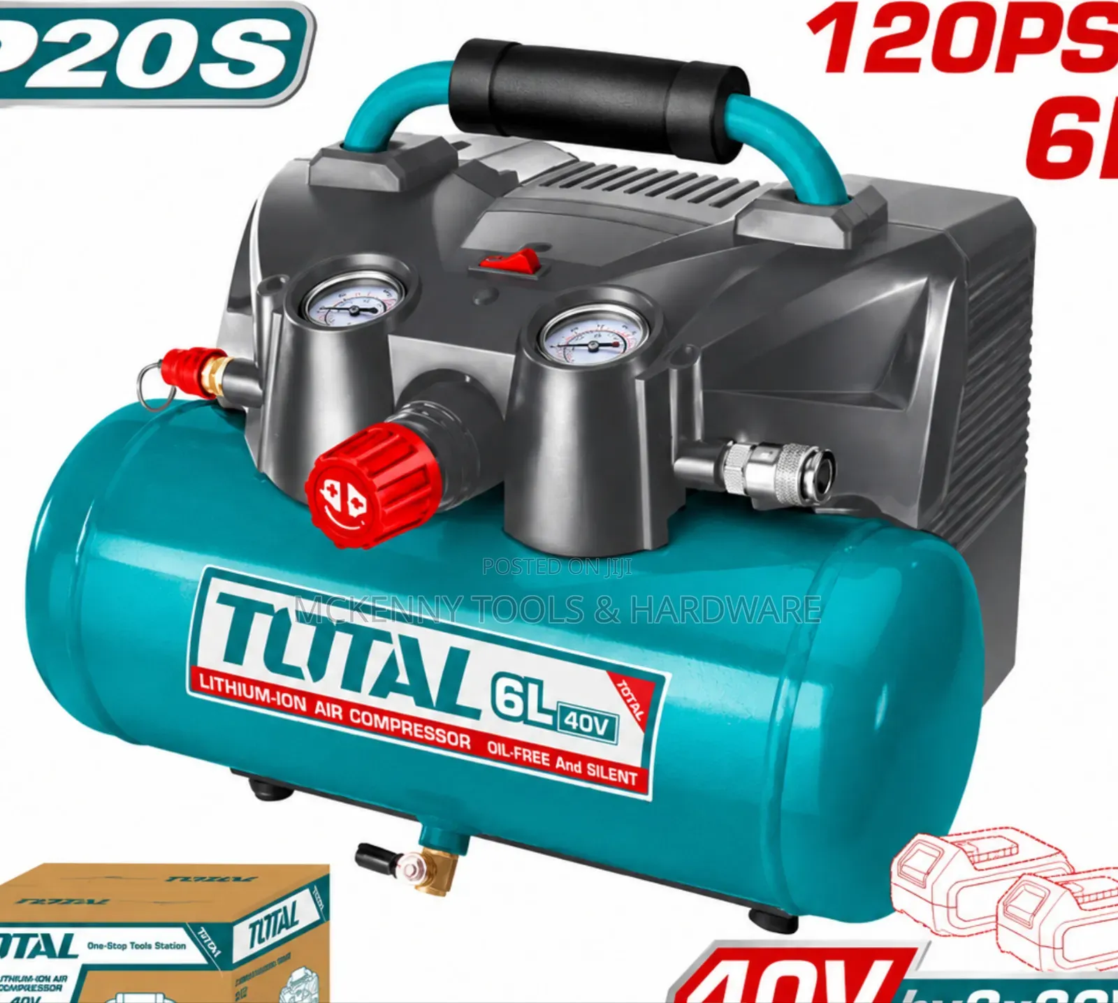 Total P20S 40V Cordless Air Compressor (Model TACLI2003)