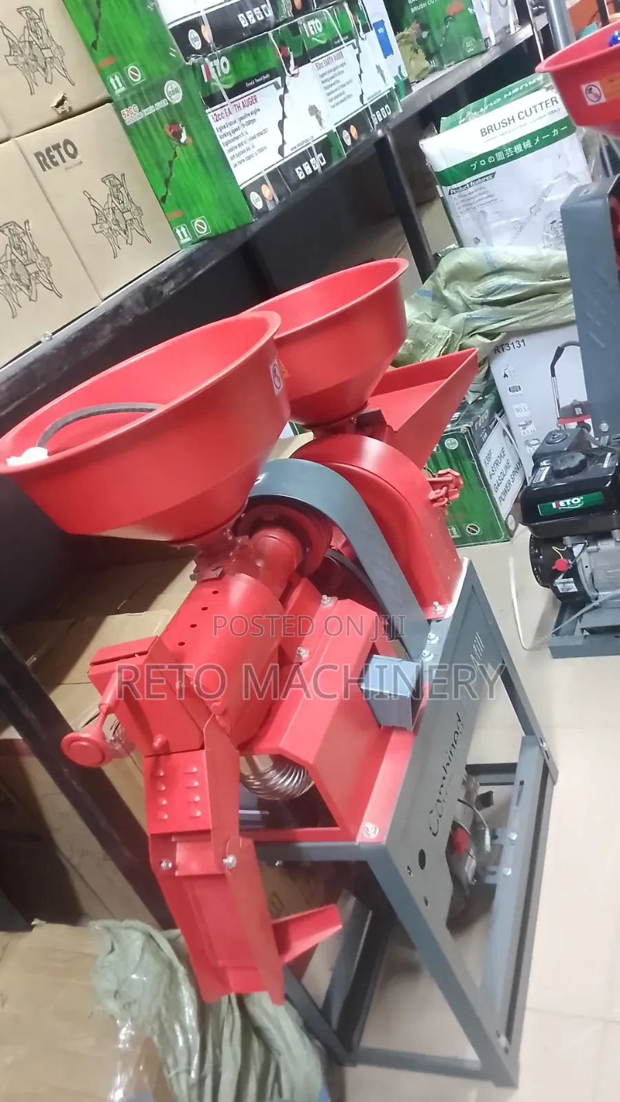 Reto 2 in One Rice Mill Machine With 6.5hp Gasoline Engine