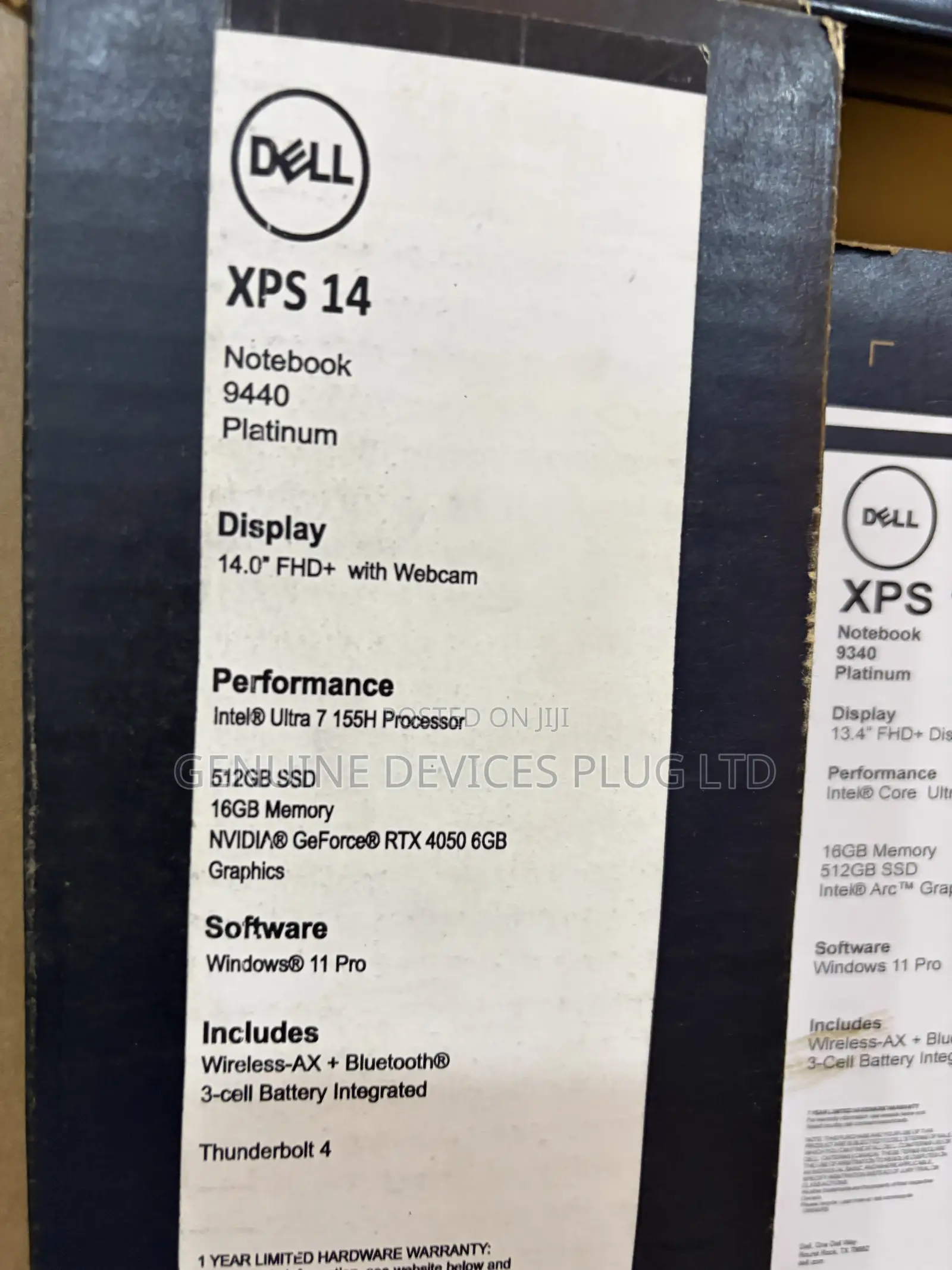 New Laptop Dell XPS 14 9440 16GB Intel Core Ultra 7 SSD 512GB