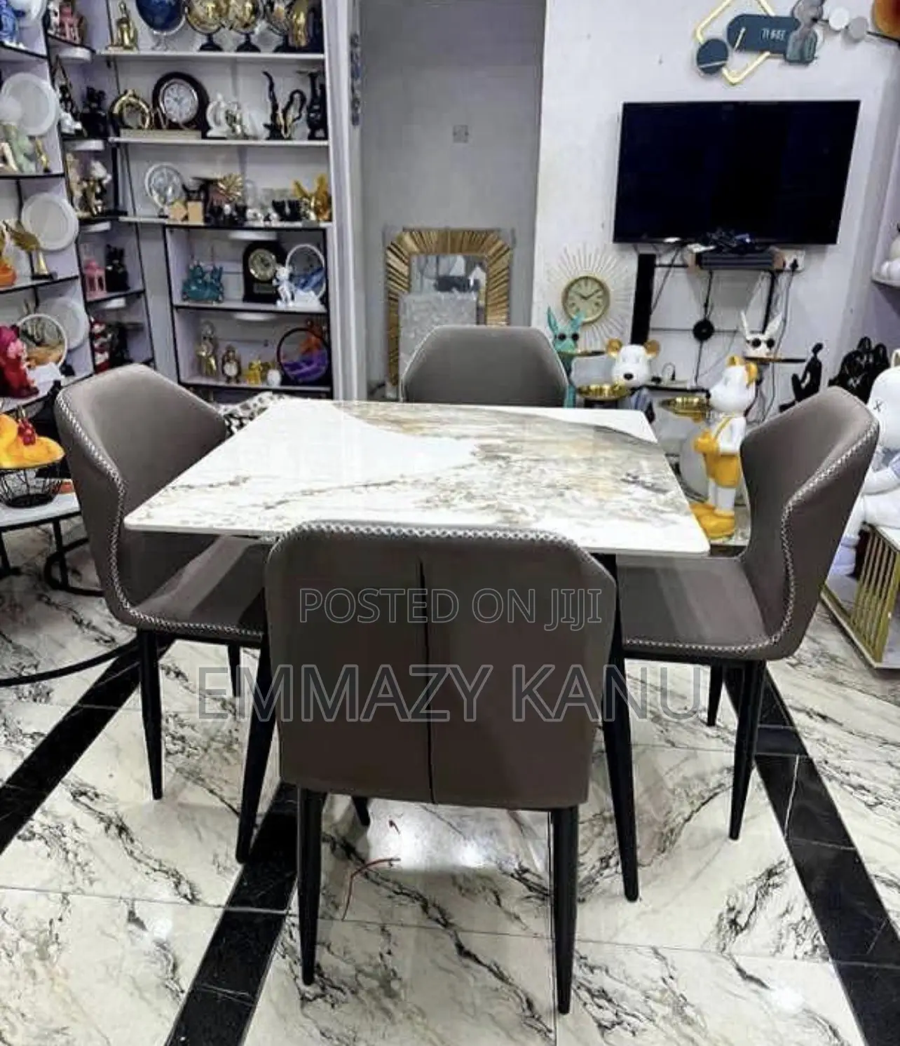 Quality by 4 Ceramic Top Dinning Table