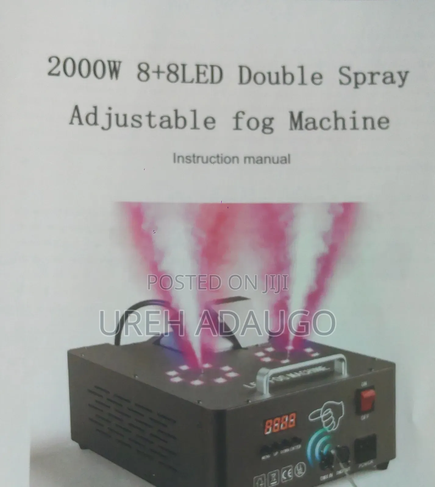 2000W 8+8LED Double 
Adjustable Fog Machine