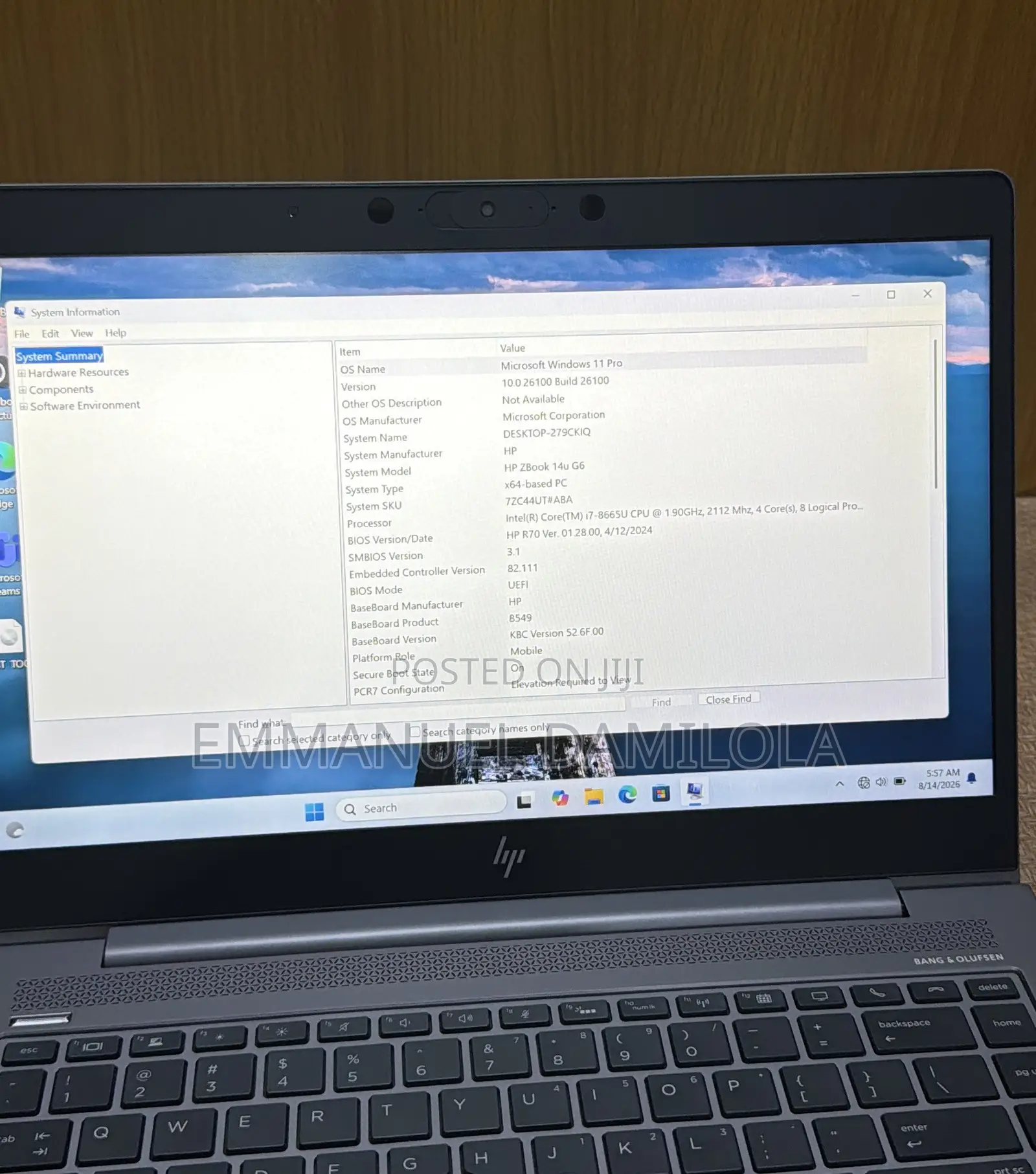 Laptop HP ZBook 14u G6 16GB Intel Core i7 SSD 512GB