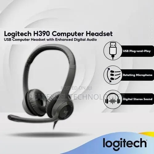Logitech H390 Gaming Headset With Noise-Cancellation