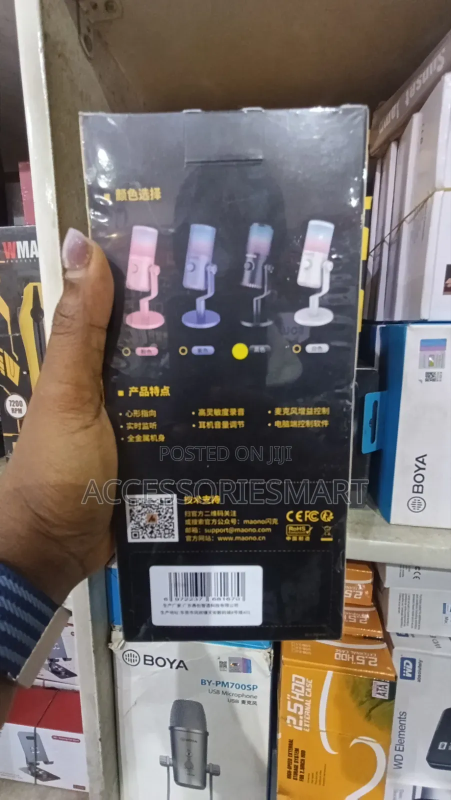 Maono Dm30 RGB Gaming USB Microphone,
