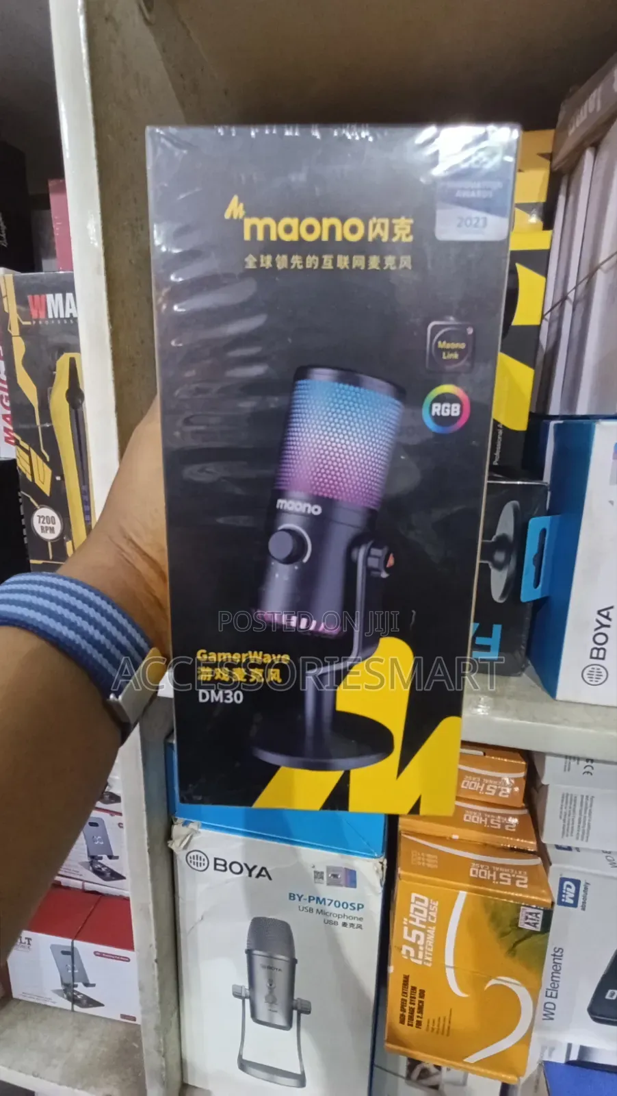 Maono Dm30 RGB Gaming USB Microphone,