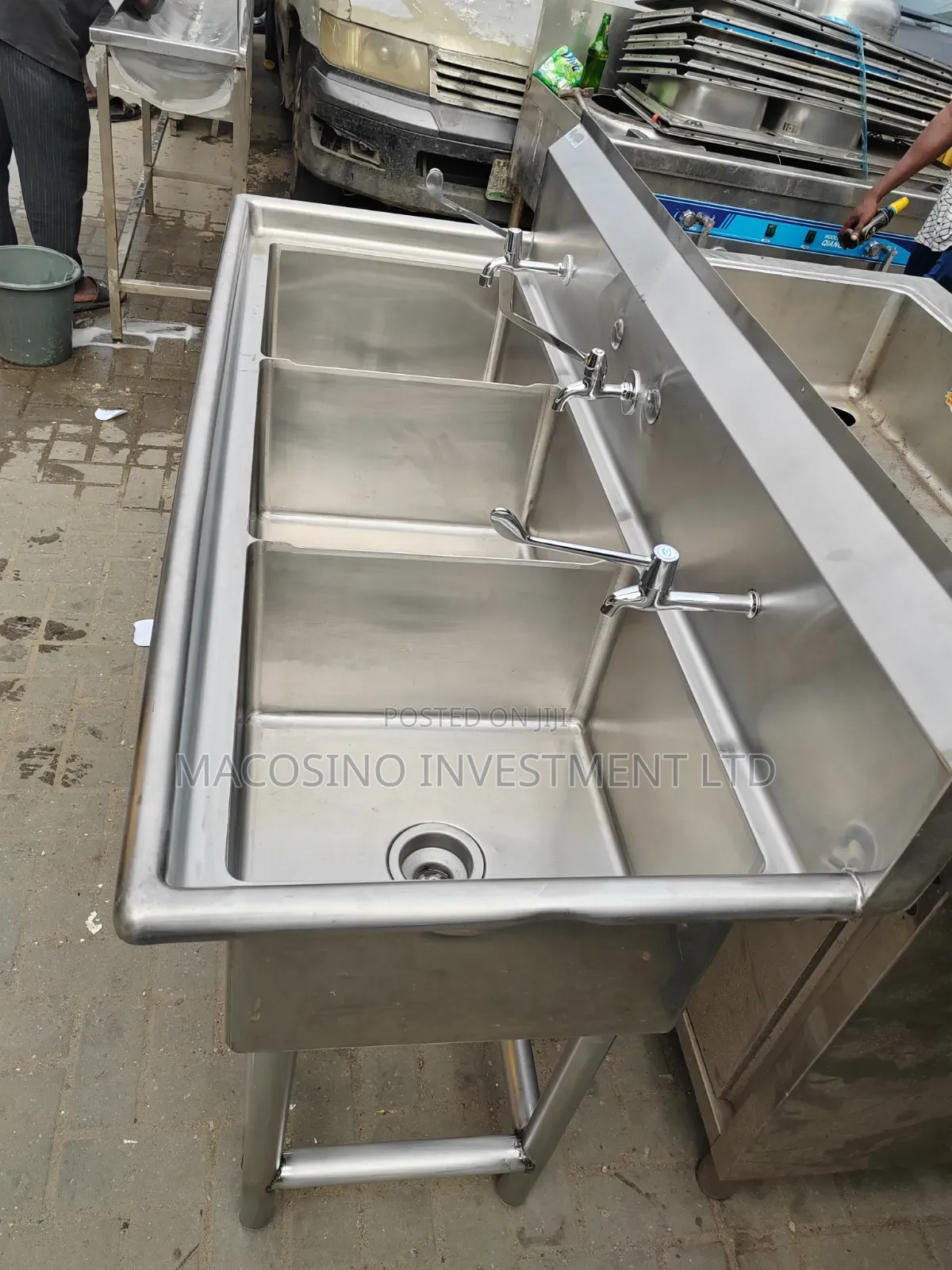 304 Stainless Steel, 2mm Thickness Industrial Sink