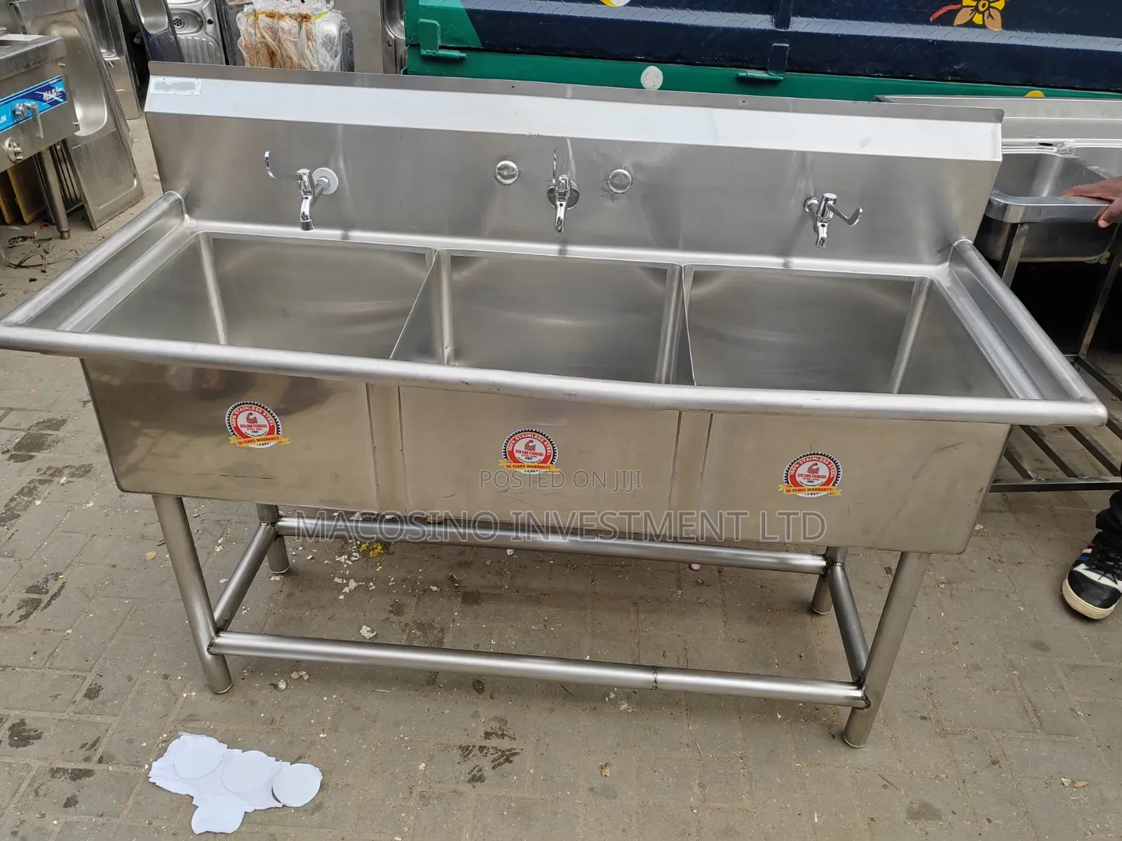 304 Stainless Steel, 2mm Thickness Industrial Sink