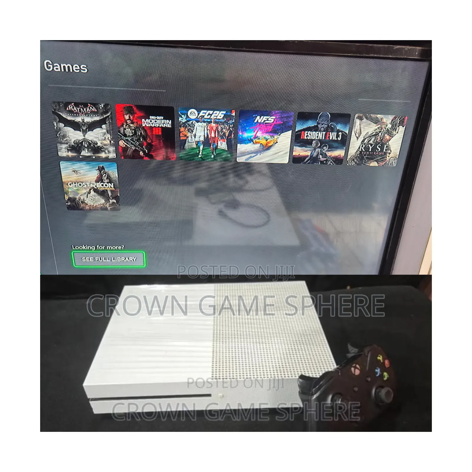 Sharp Xbox One S 500GB With a Pad and 7 Games as Aeen