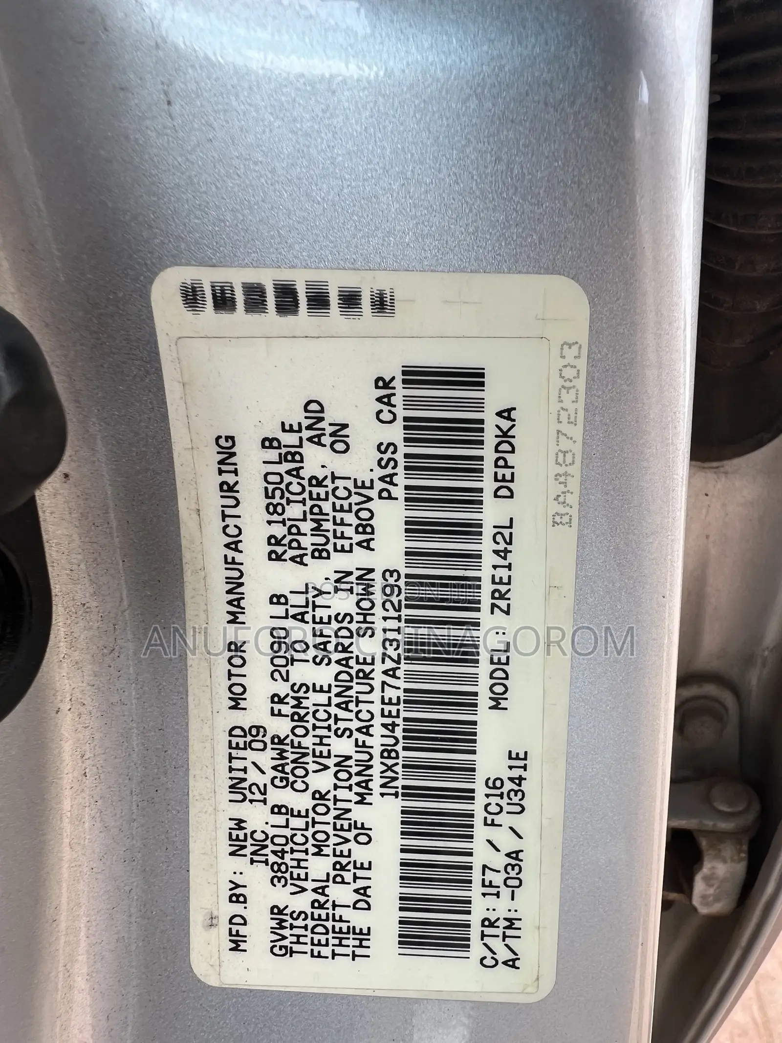 Toyota Corolla 2010 Silver