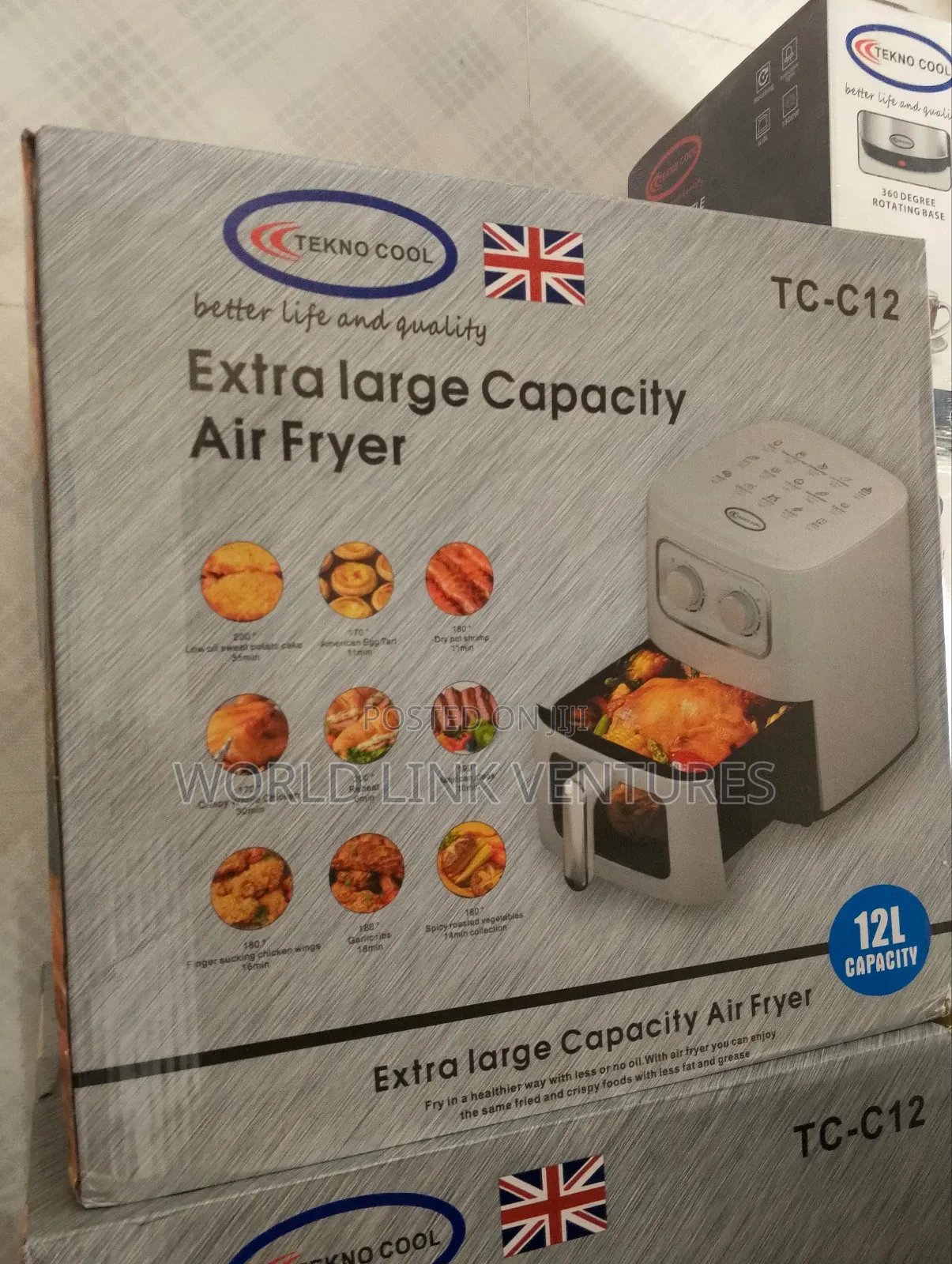TEKNO COOL Air Fryer 12 Liters Capacity