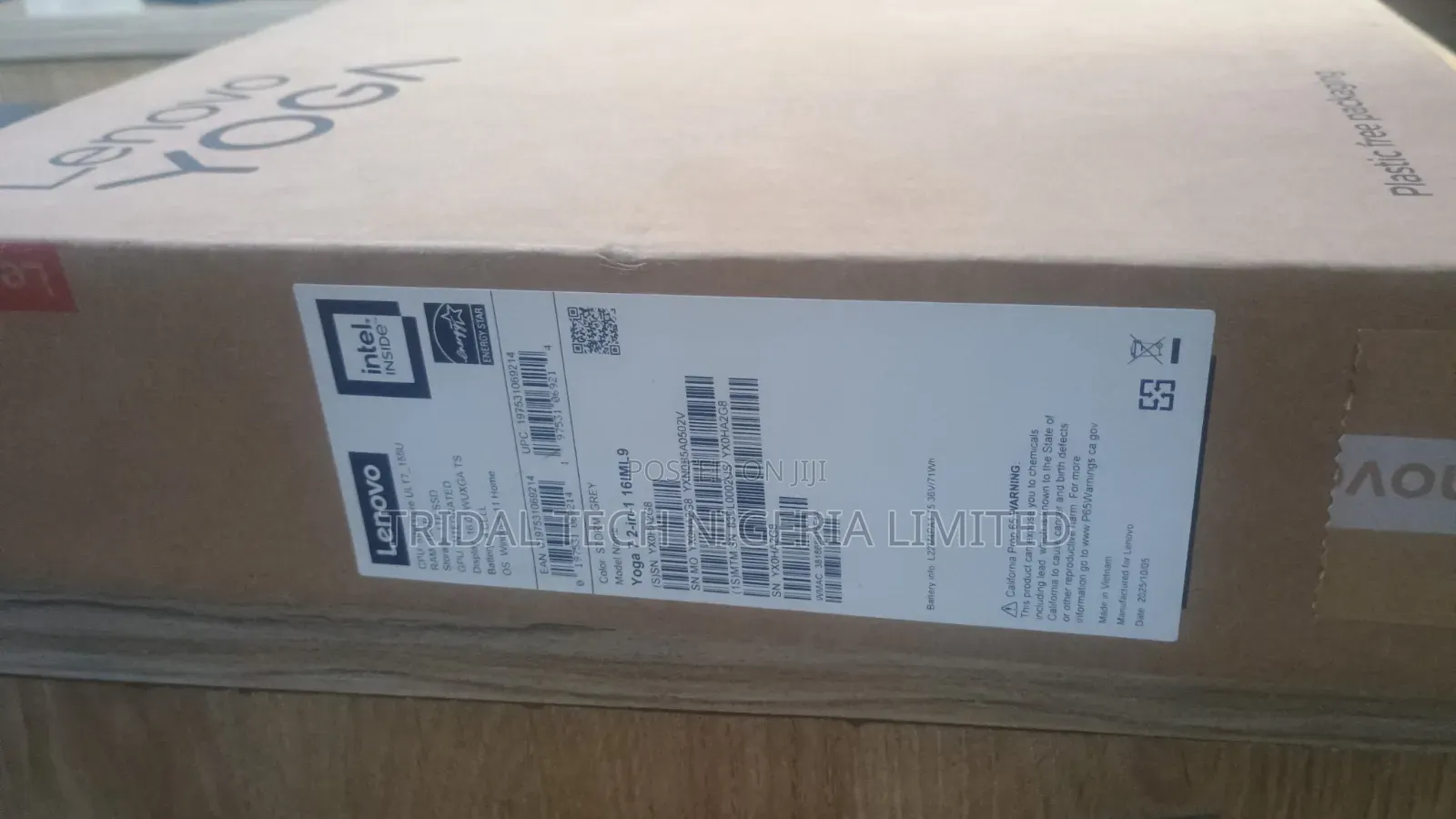 New Laptop Lenovo Yoga 7i 16GB Intel Core Ultra 7 SSD 1T