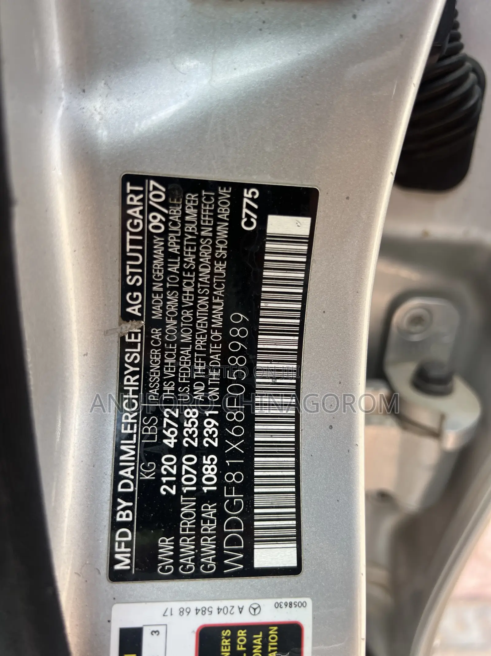 Mercedes-Benz C300 2008 Silver