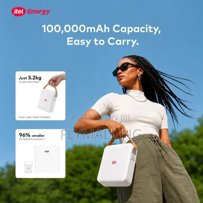 Itel Energy Power Go Pro 100,000mAh 200W 133W Portable Power Station
