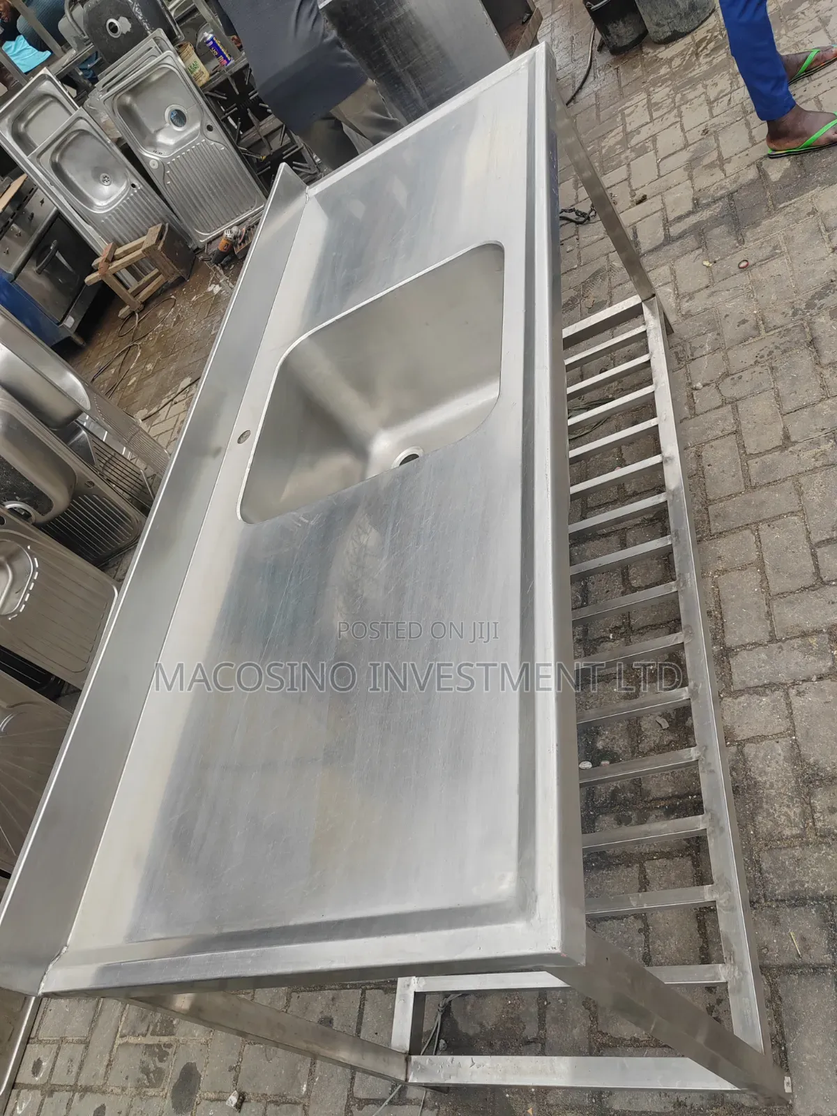 304 Stainless Steel, 1.5mm Thickness Industrial Sink